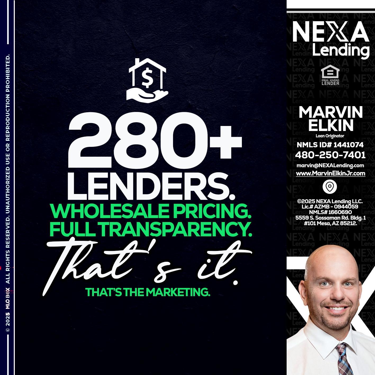 280+ LENDERS - Marvin Elkin -Loan Originator