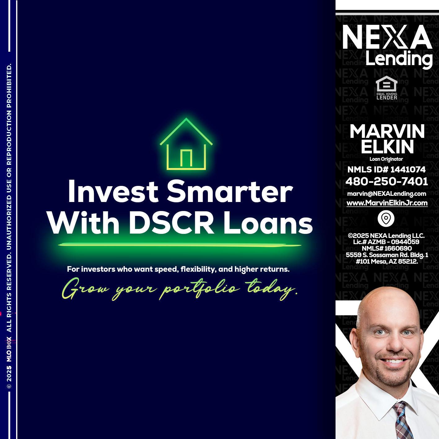 DSCR - Marvin Elkin -Loan Originator