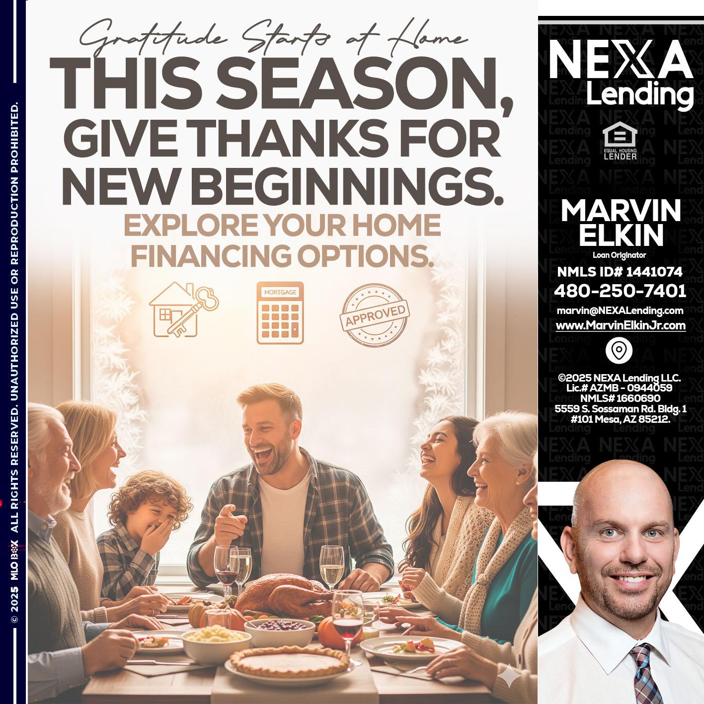 THIS SEASON - Marvin Elkin -Loan Originator