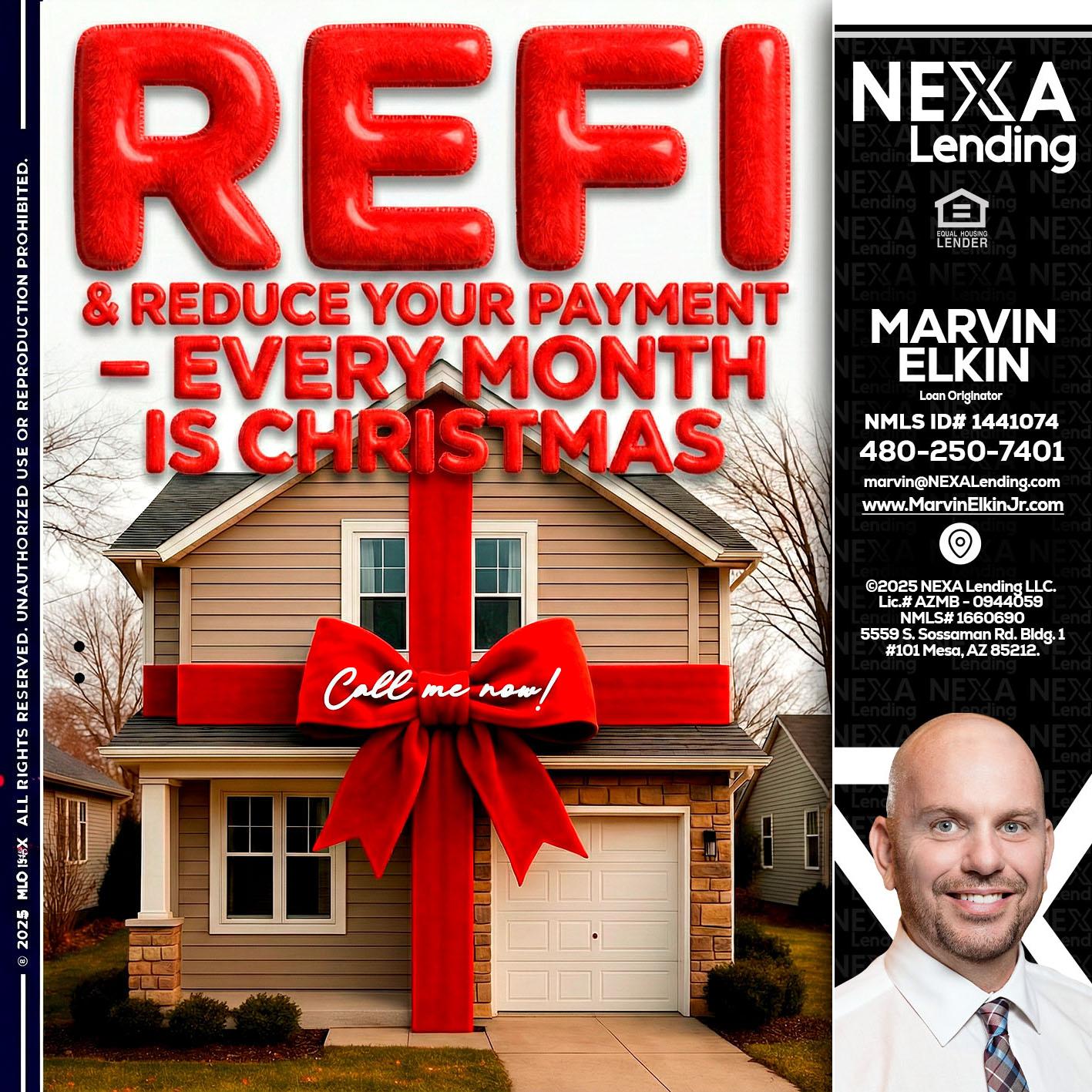 REFI - Marvin Elkin -Loan Originator