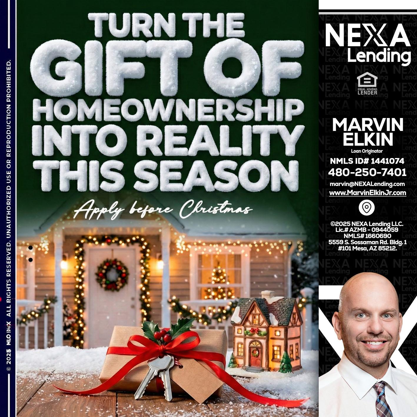 TURN GIFTS - Marvin Elkin -Loan Originator