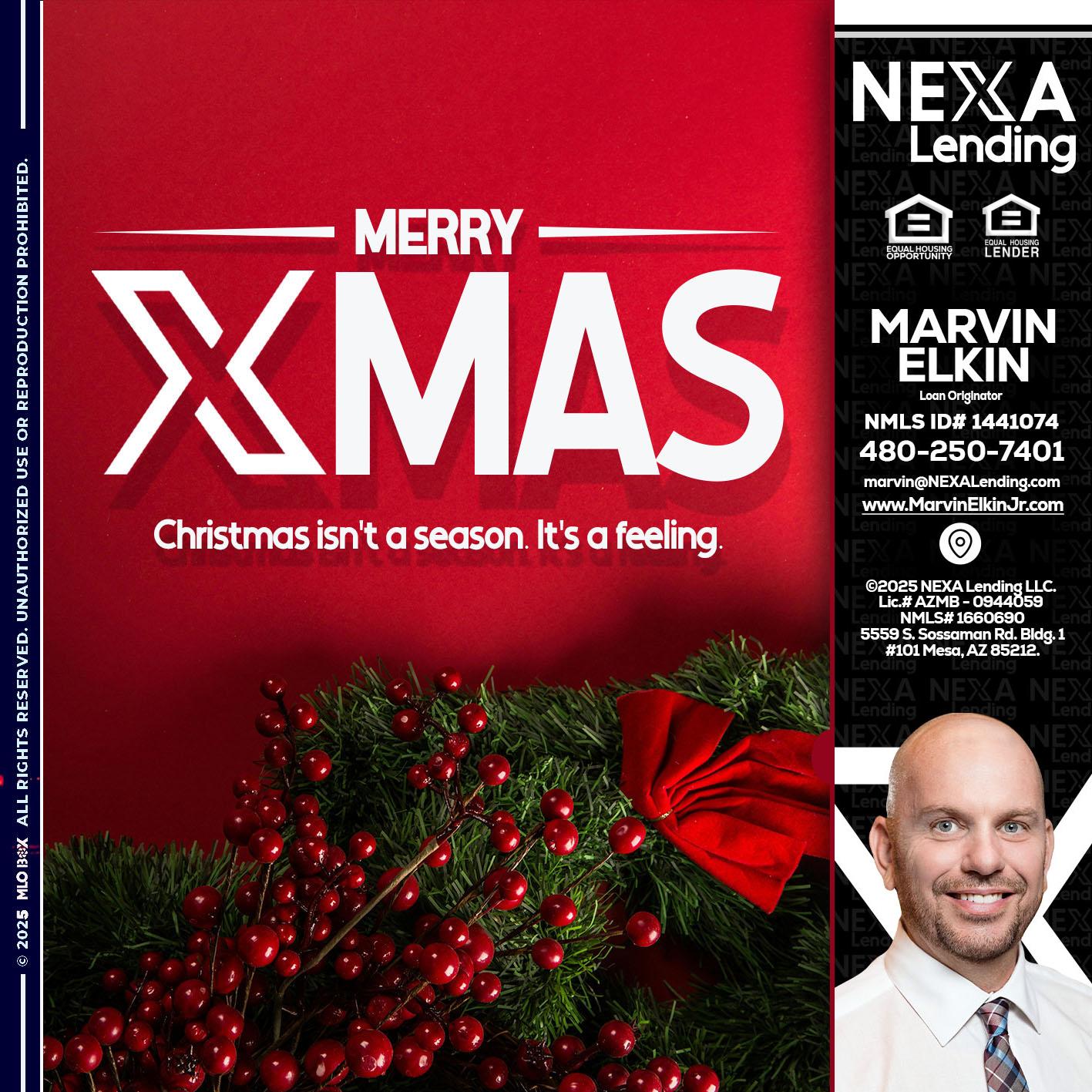 merry xmas - Marvin Elkin -Loan Originator