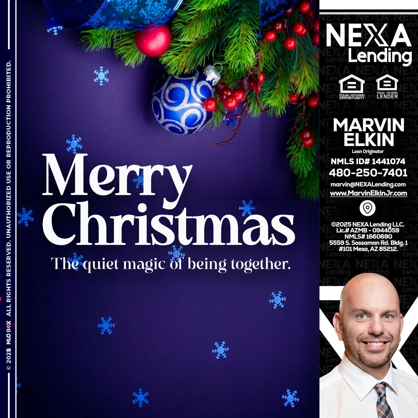 merry christmas - Marvin Elkin -Loan Originator