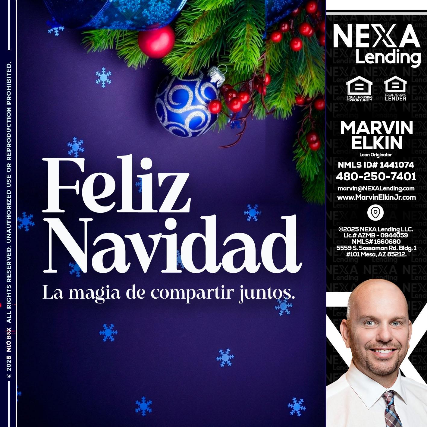 FELIZ NAVIDAD - Marvin Elkin -Loan Originator