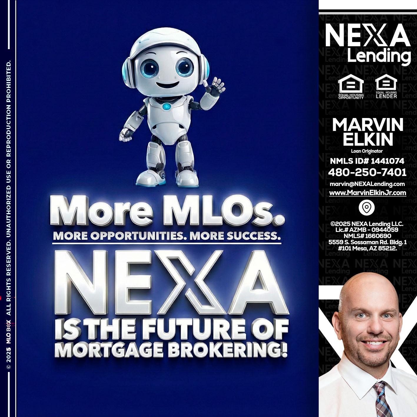 MORE MLOs - Marvin Elkin -Loan Originator