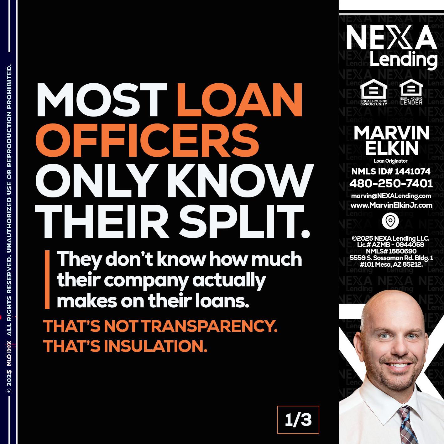 1 OF 3 - Marvin Elkin -Loan Originator