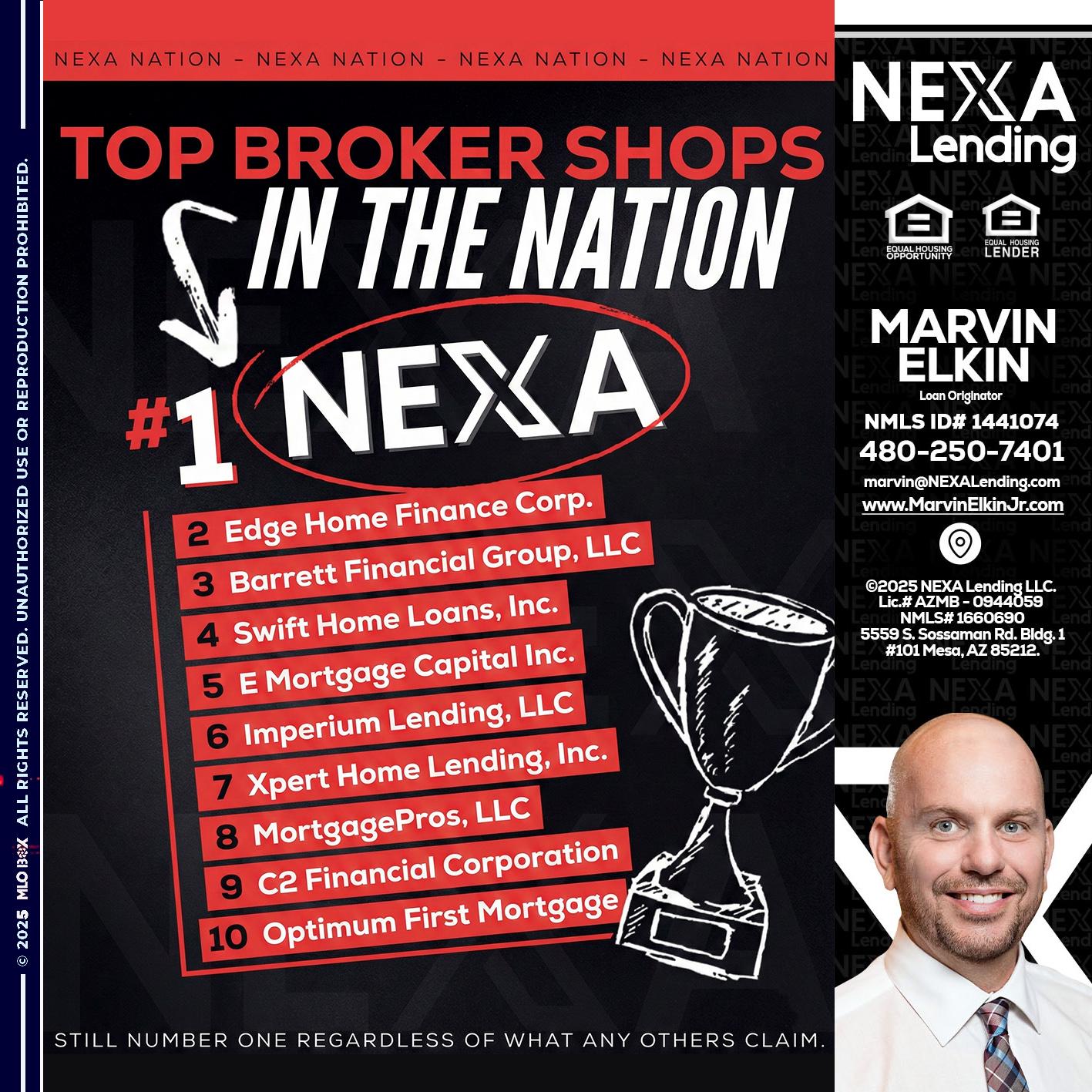 top broker - Marvin Elkin -Loan Originator