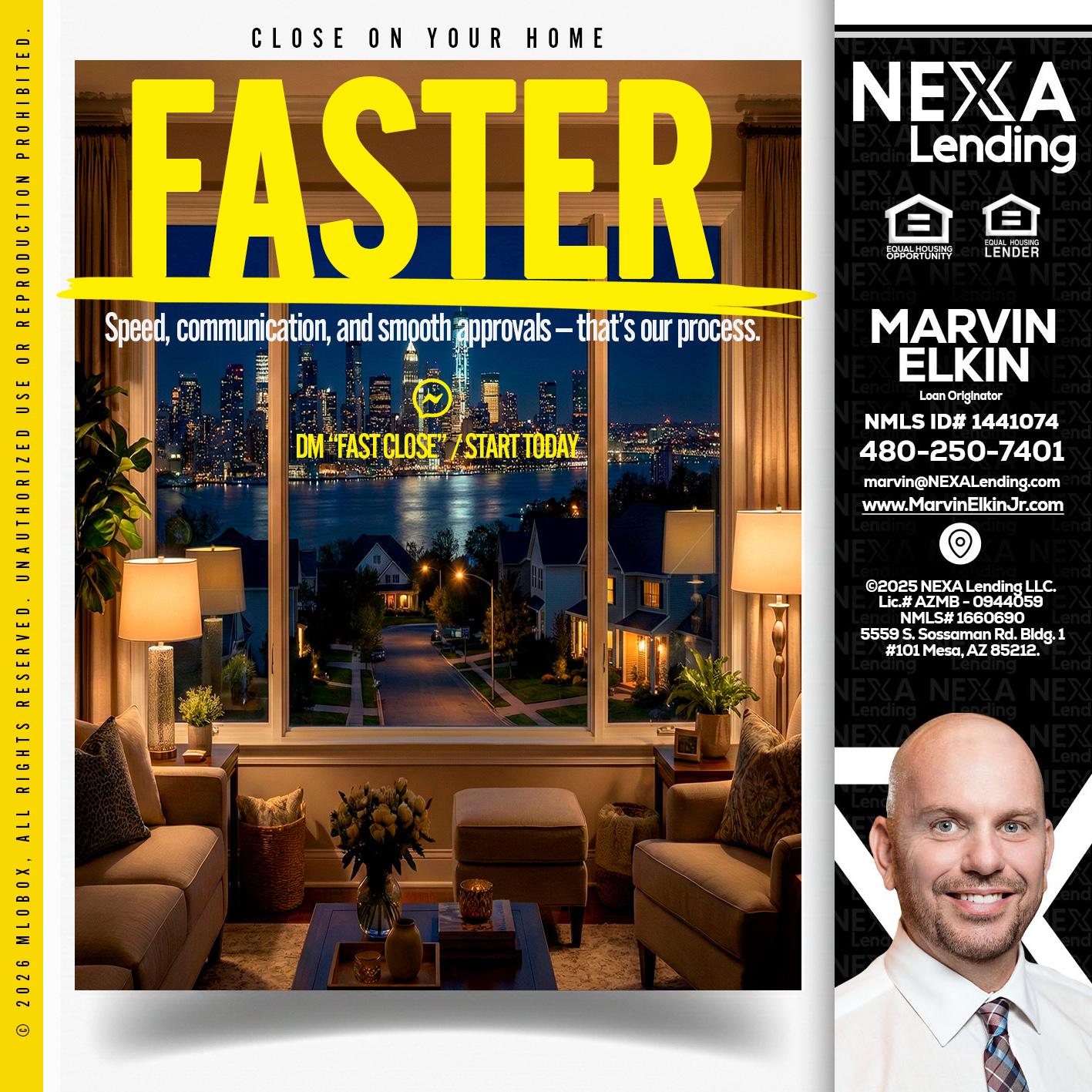 FASTER - Marvin Elkin -Loan Originator