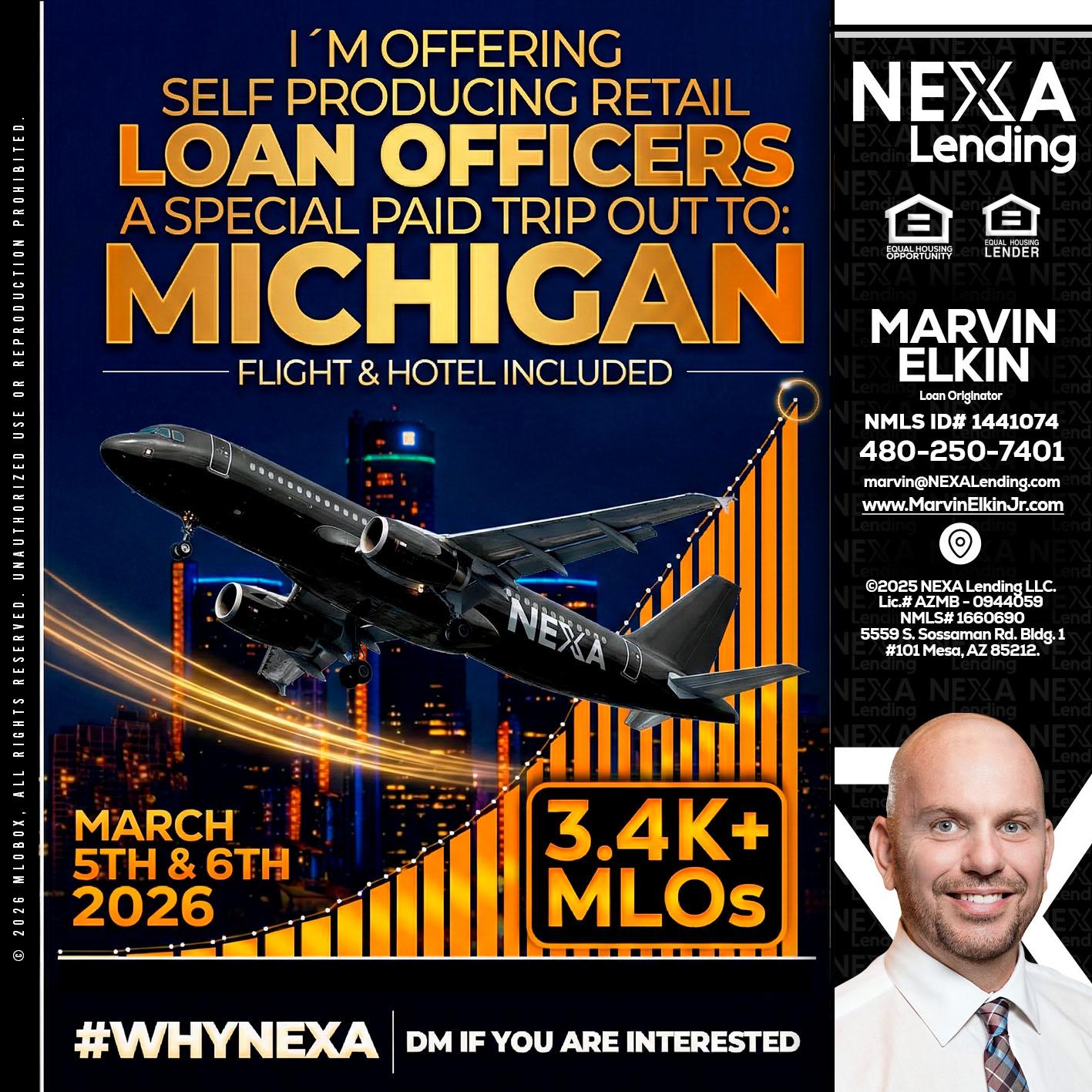 MICHIGAN - Marvin Elkin -Loan Originator