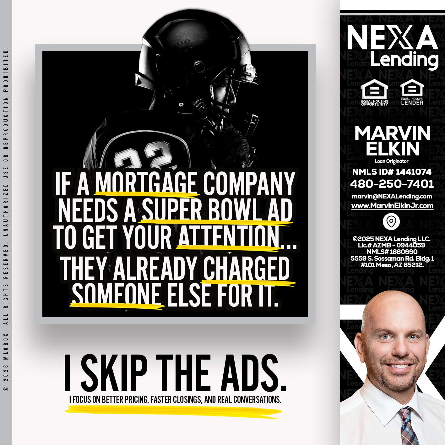 if a mortgage ad - Marvin Elkin -Loan Originator