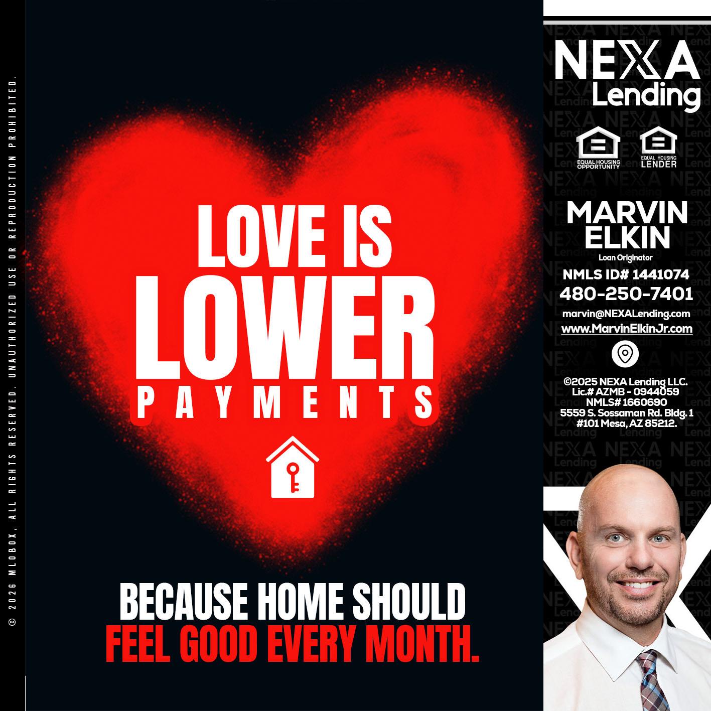 LOVE IS LOWER - Marvin Elkin -Loan Originator
