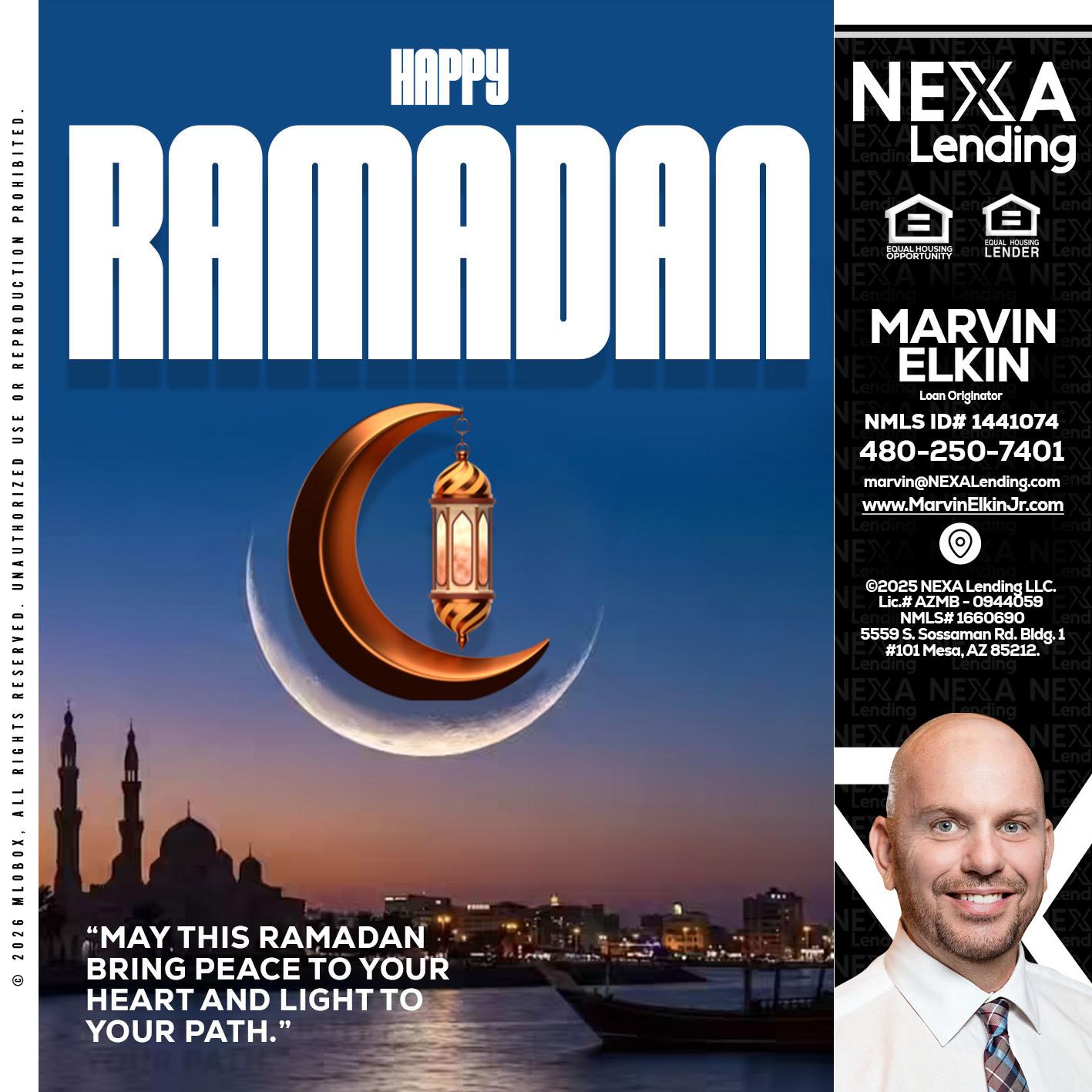 RAMADAN - Marvin Elkin -Loan Originator
