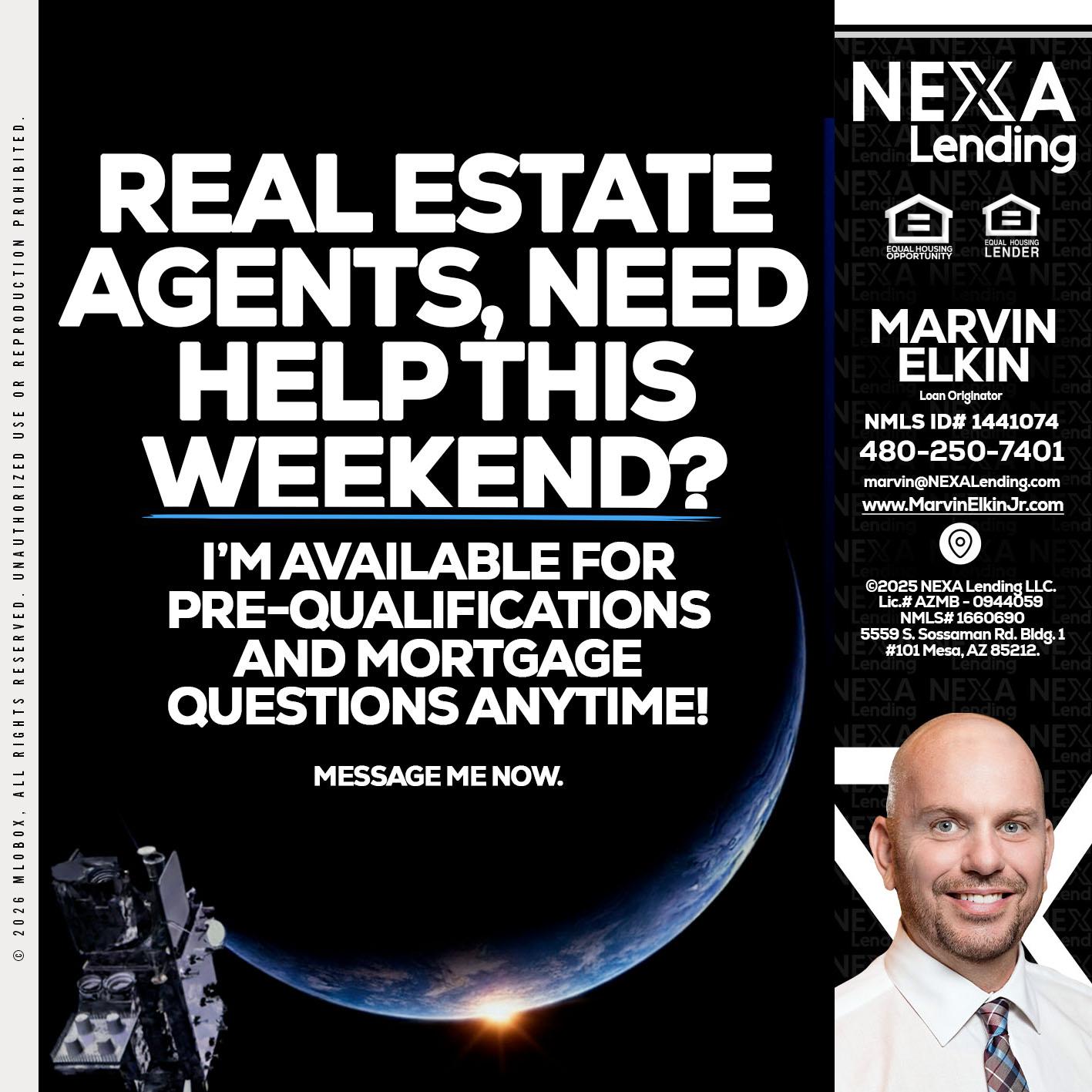REAL ESTATE AGENTS - Marvin Elkin -Loan Originator