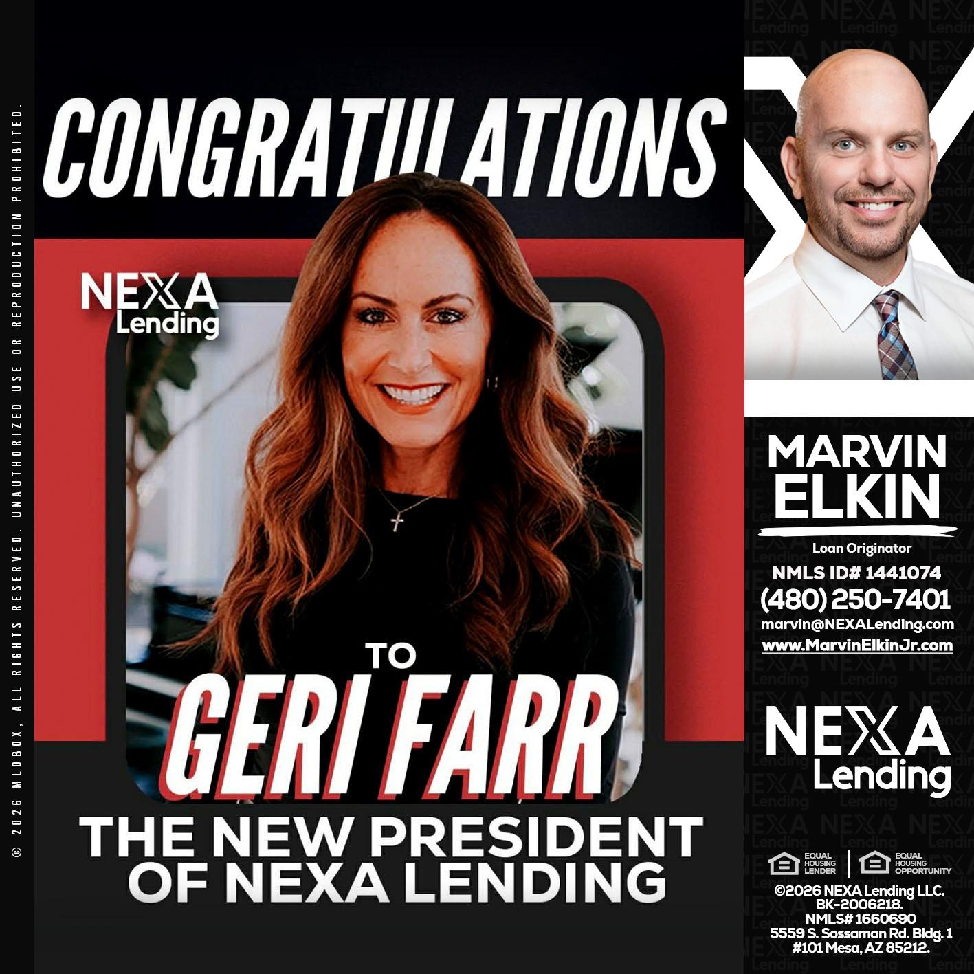 CONGRATULATIONS - Marvin Elkin -Loan Originator