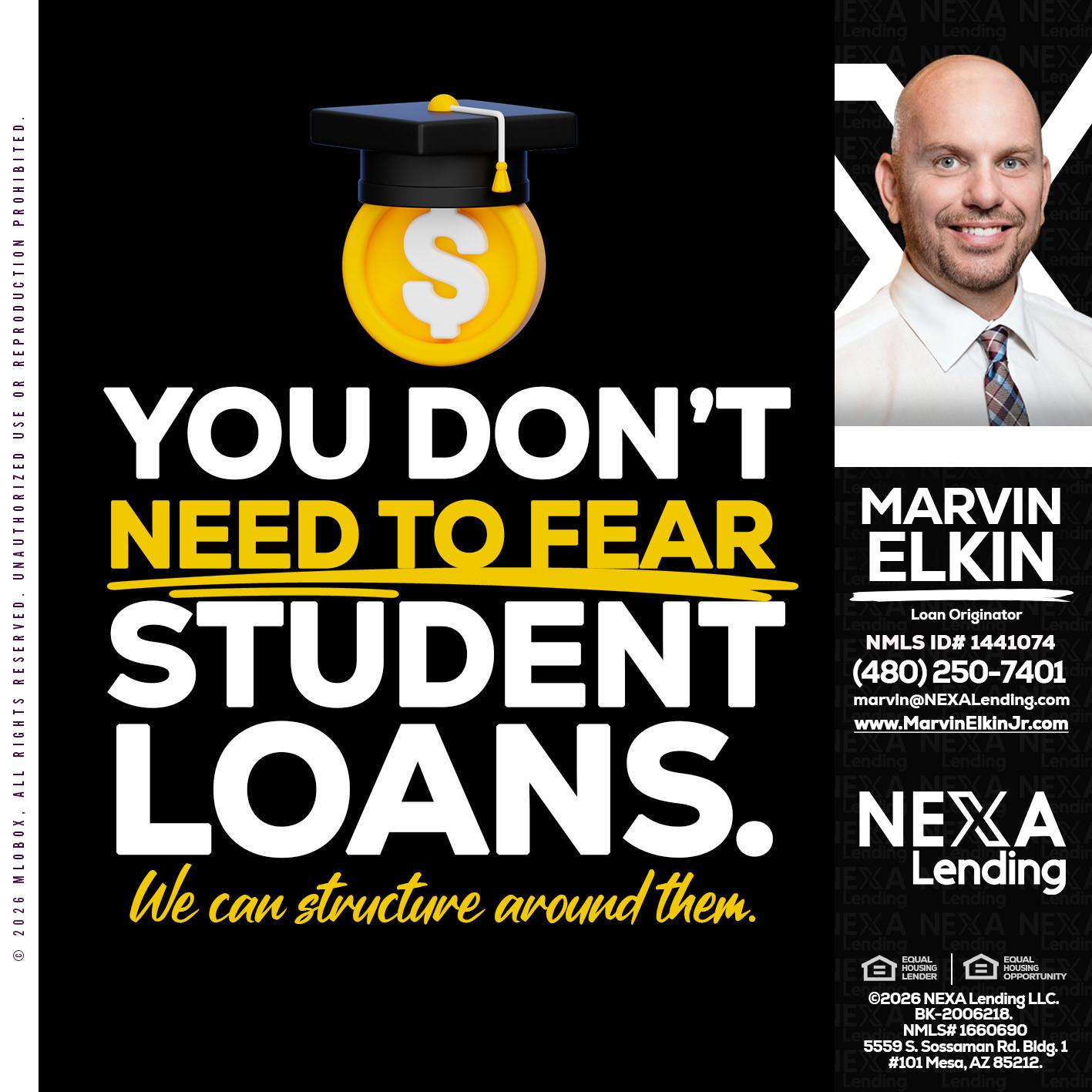 YOU DONT NEED - Marvin Elkin -Loan Originator