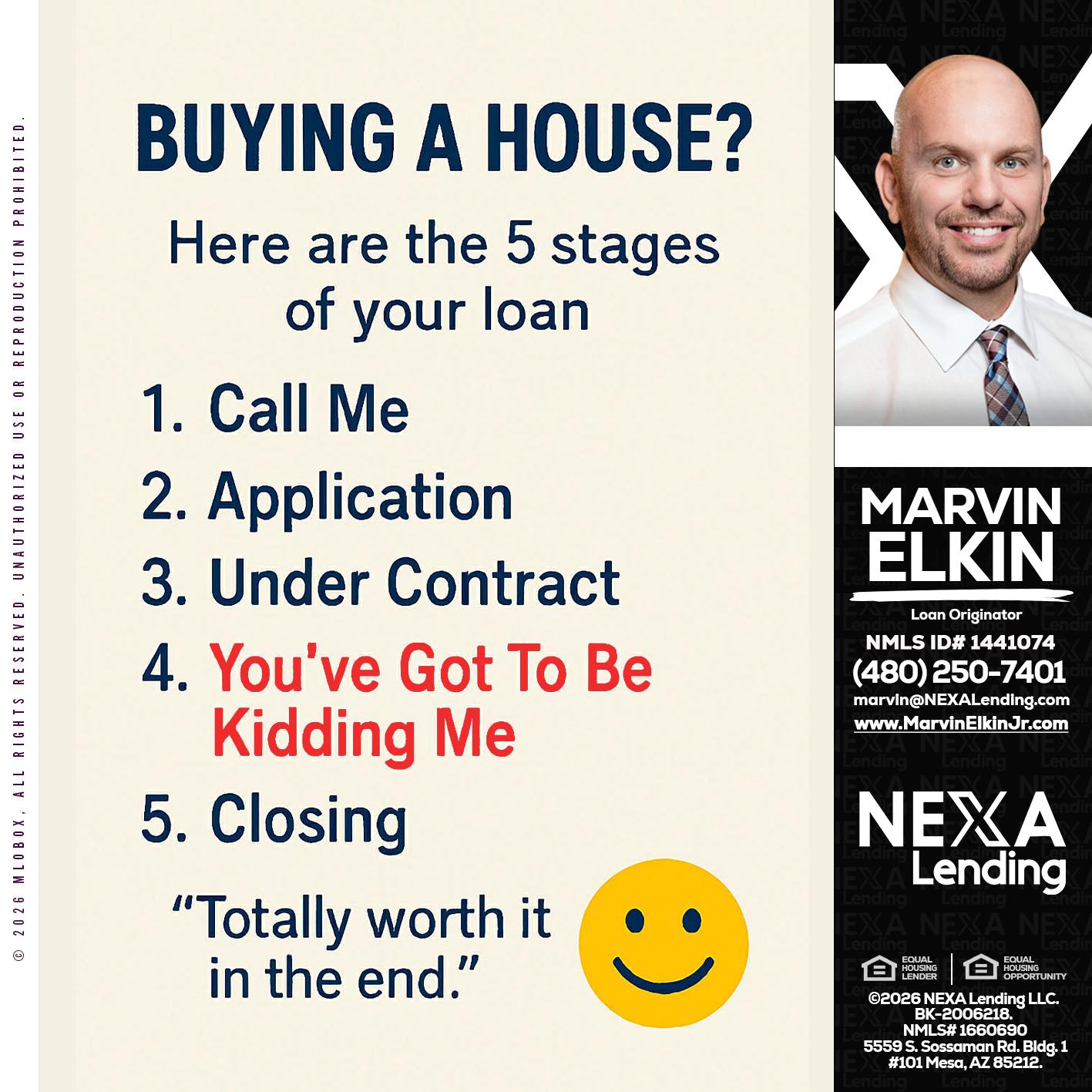 BUYING A HOUSE - Marvin Elkin -Loan Originator