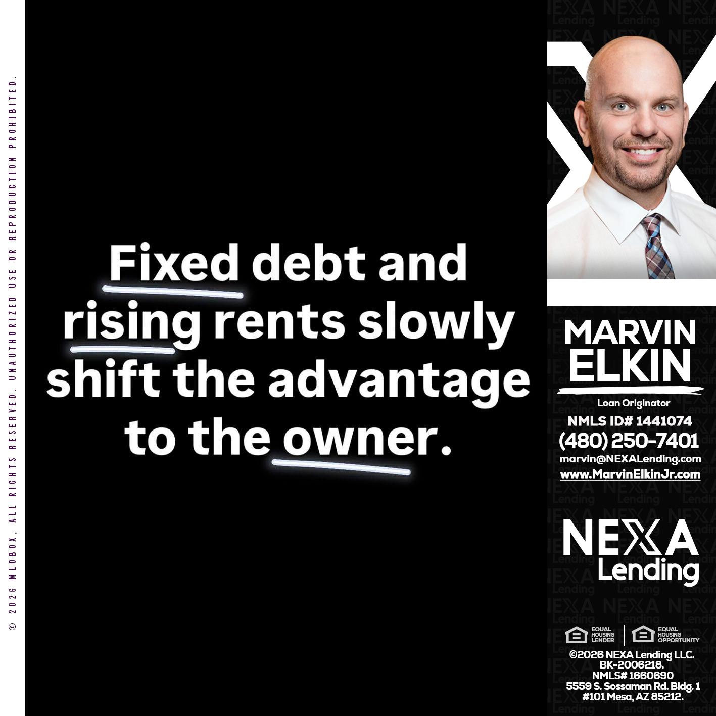 FIXED DEBT - Marvin Elkin -Loan Originator