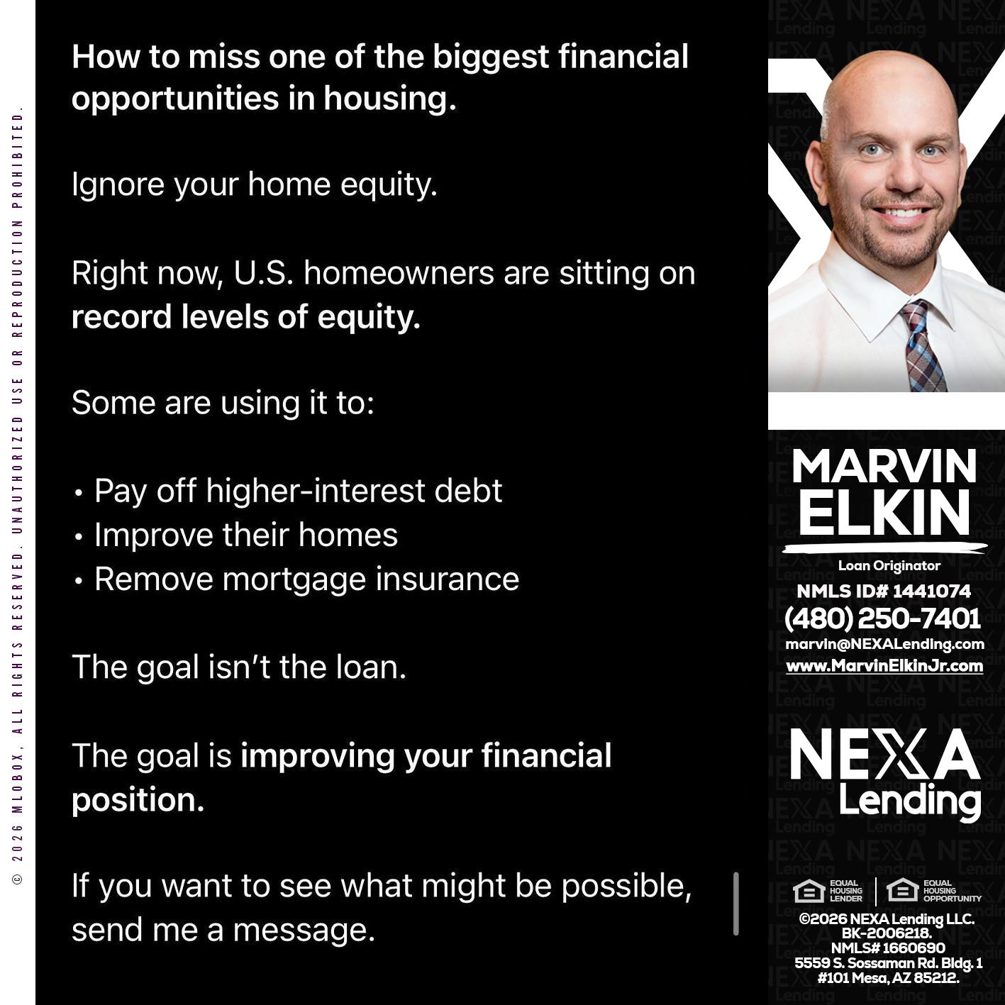 how to miss - Marvin Elkin -Loan Originator