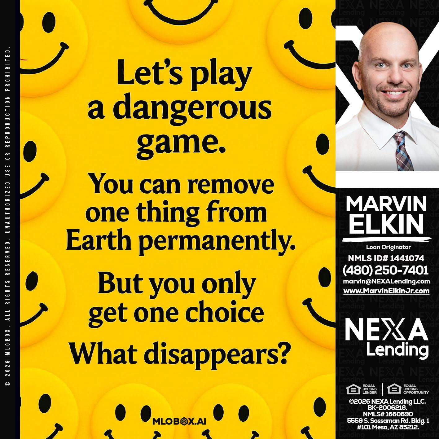 LETS PLAY - Marvin Elkin -Loan Originator