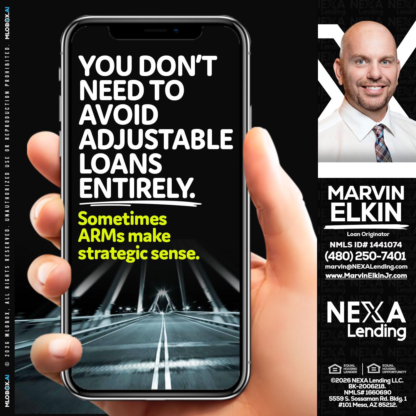 YOU DONT NEED - Marvin Elkin -Loan Originator