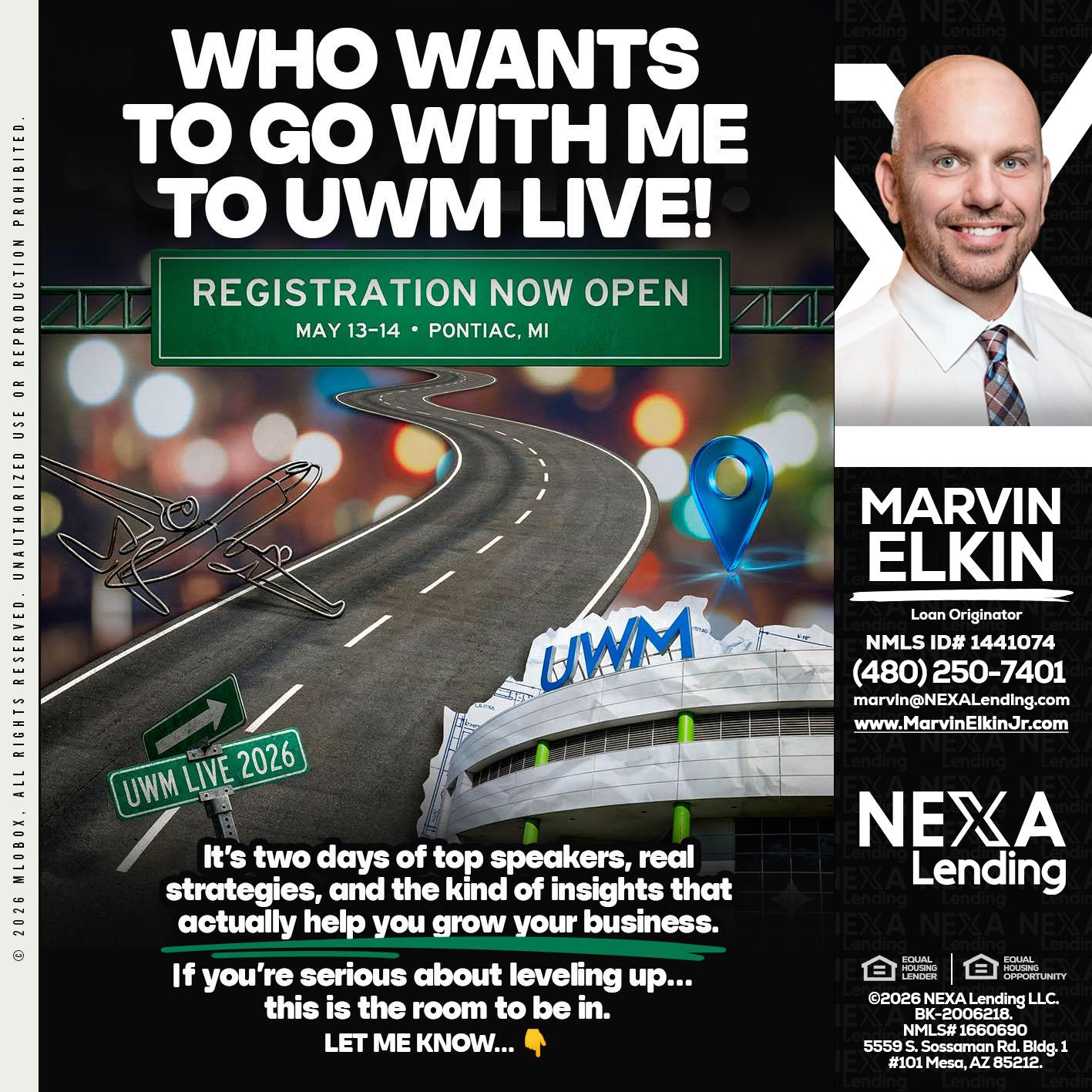 WHO WANTS - Marvin Elkin -Loan Originator