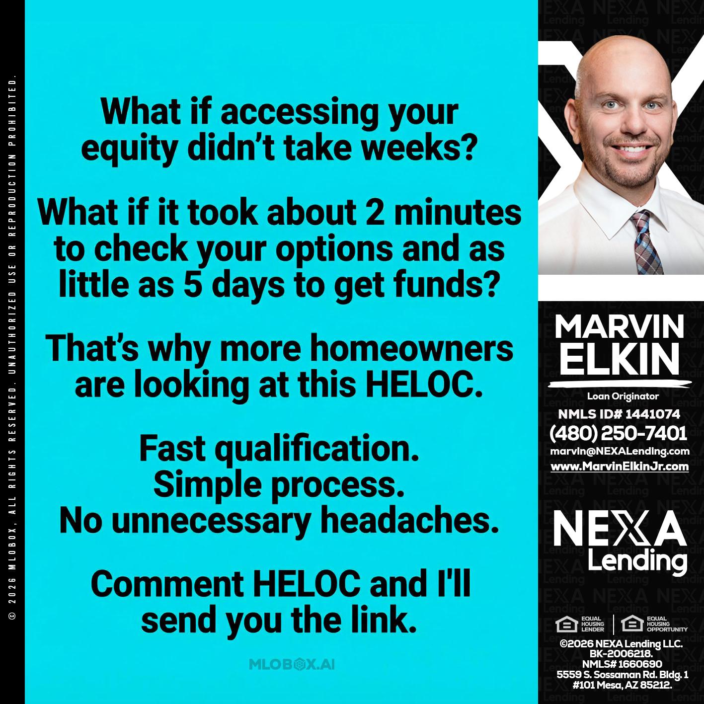 what if - Marvin Elkin -Loan Originator