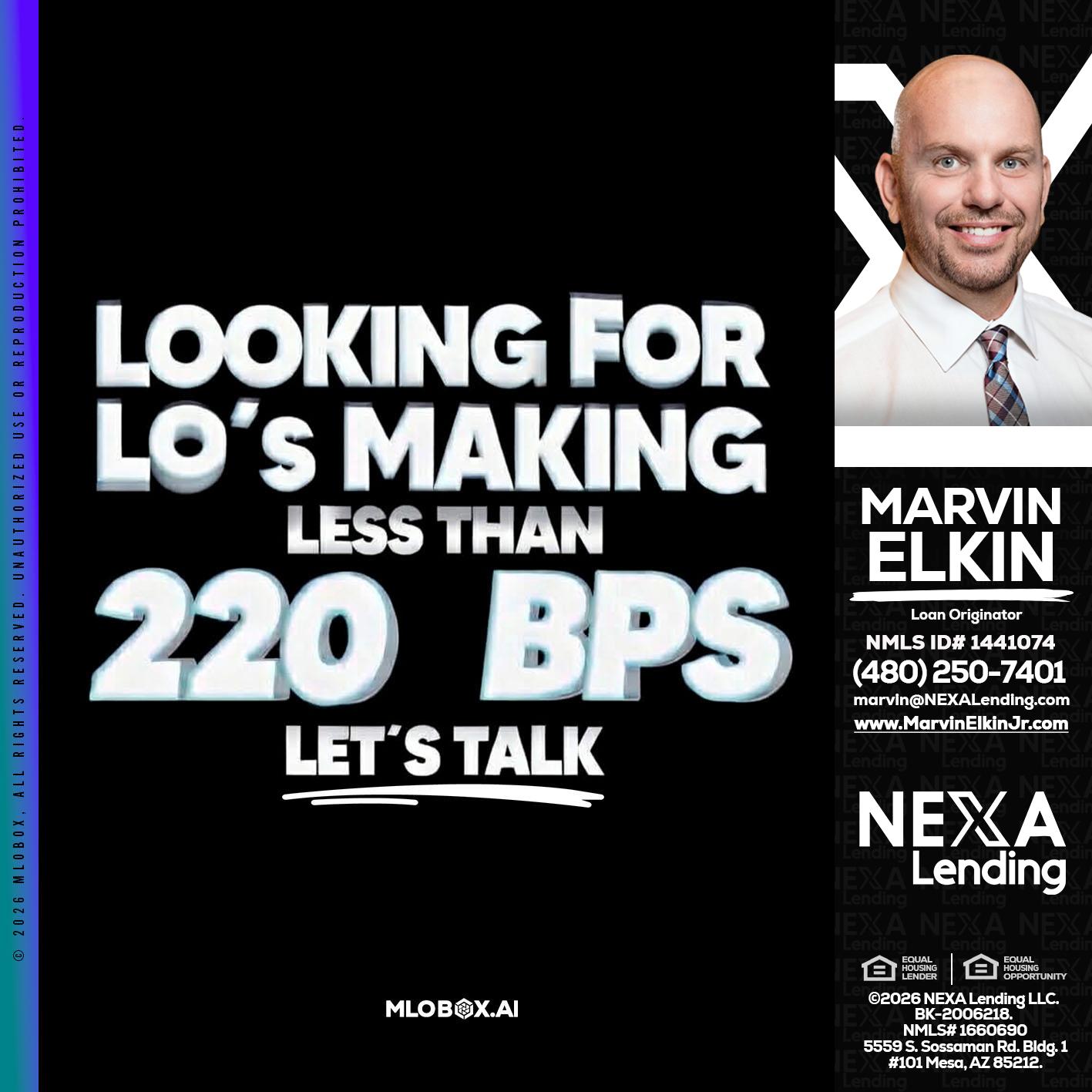LOOKING FOR - Marvin Elkin -Loan Originator