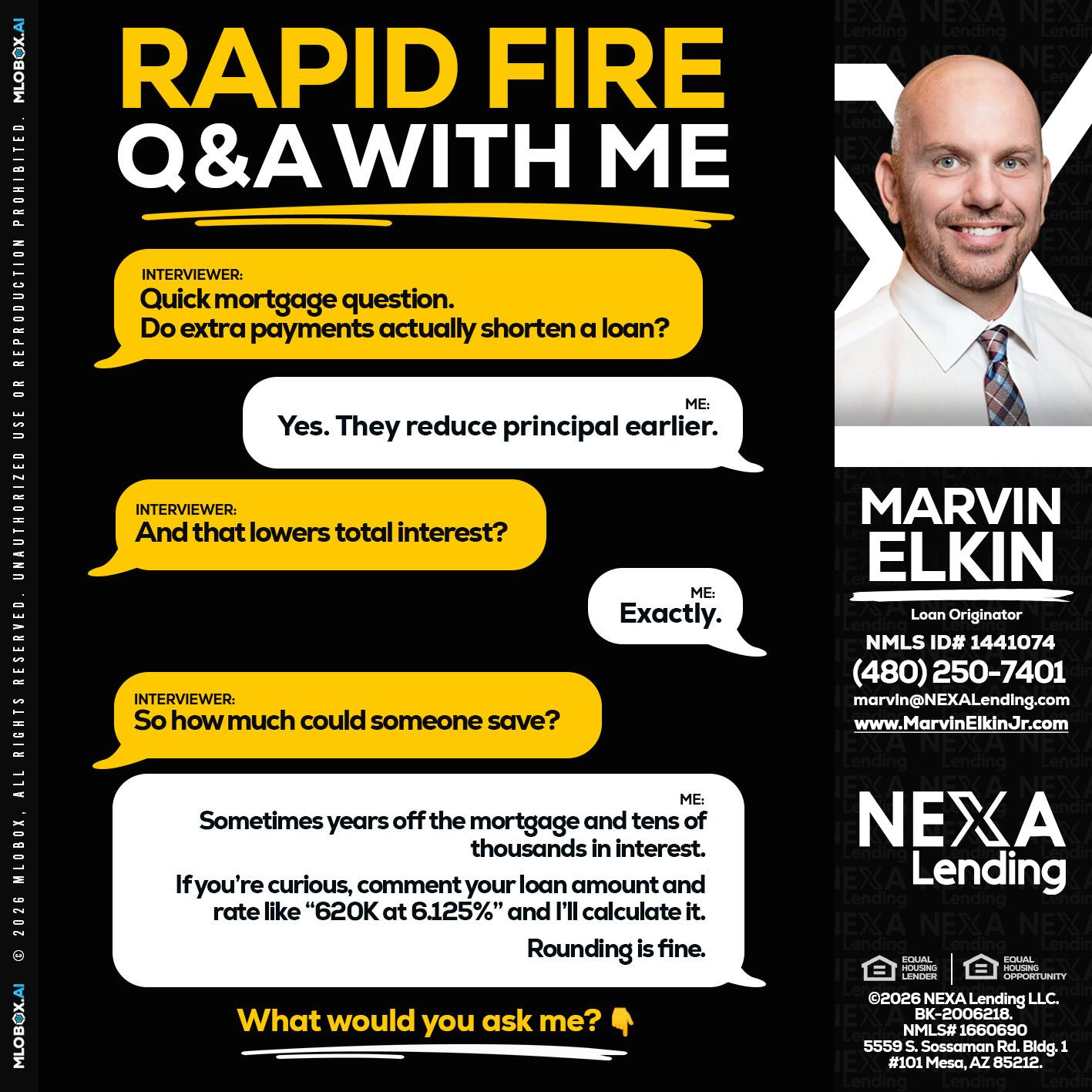 RAPID FIRE QA - Marvin Elkin -Loan Originator