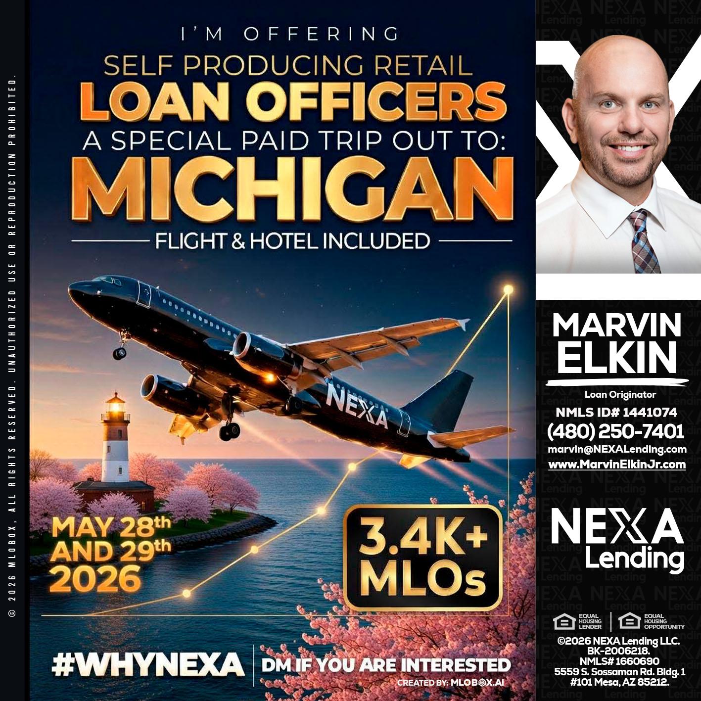 MICHIGAN TRIP - Marvin Elkin -Loan Originator