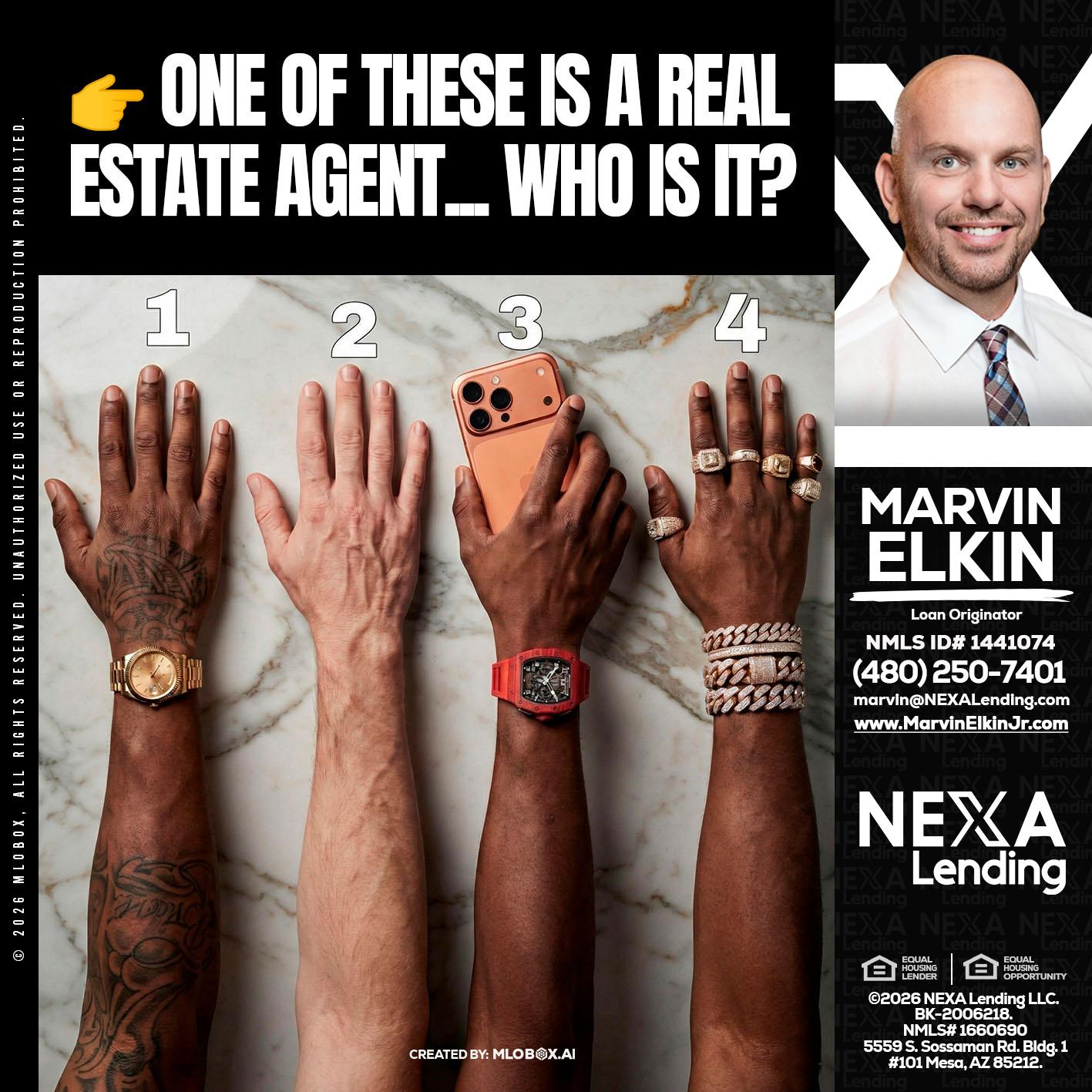 ONE OF THESE - Marvin Elkin -Loan Originator