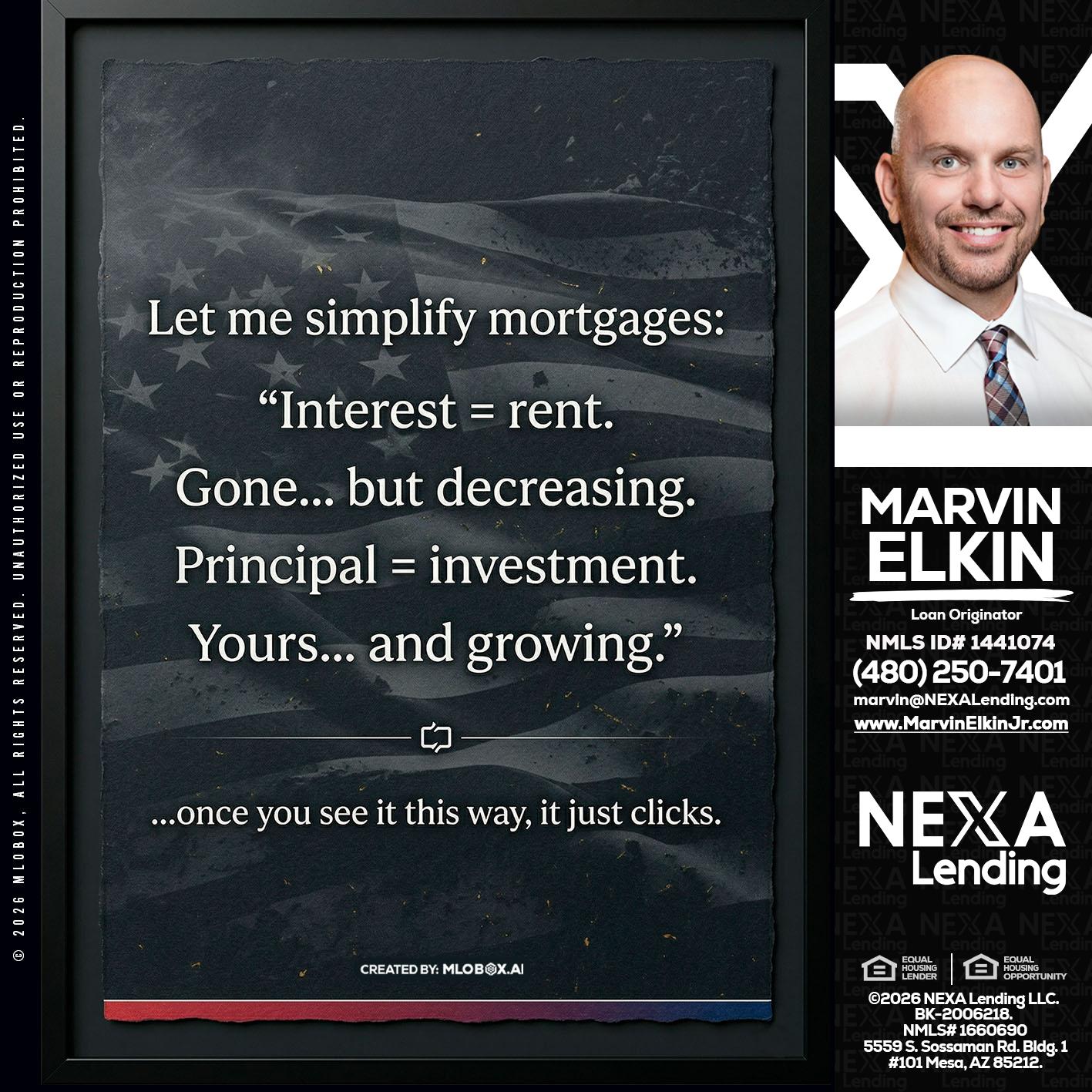 LET ME SIMPLIFY - Marvin Elkin -Loan Originator