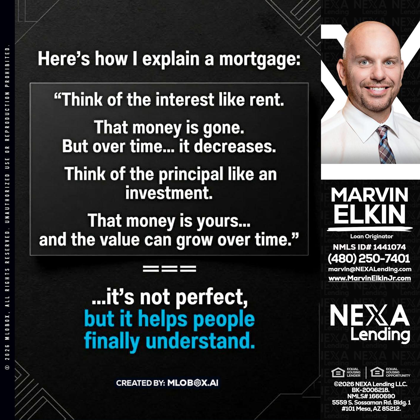 HERES NOW - Marvin Elkin -Loan Originator