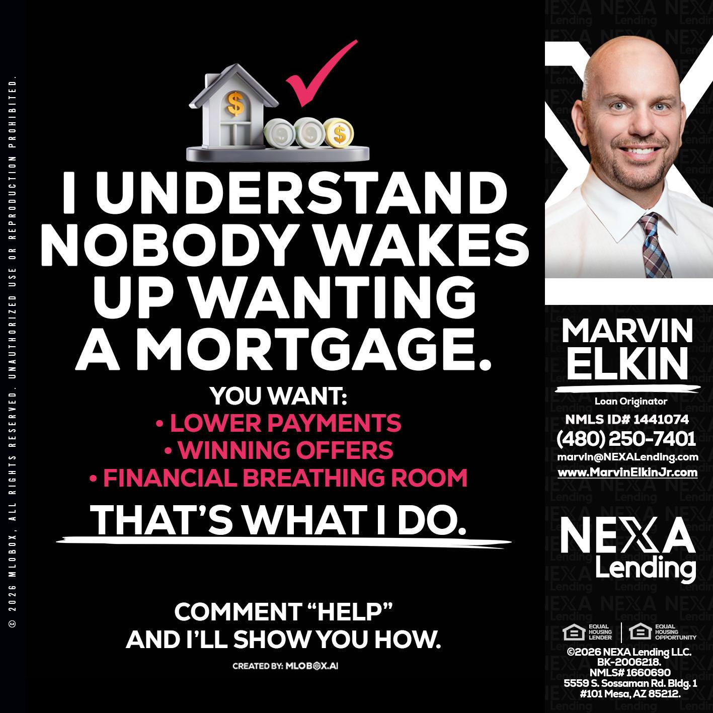 I UNDERSTAND - Marvin Elkin -Loan Originator