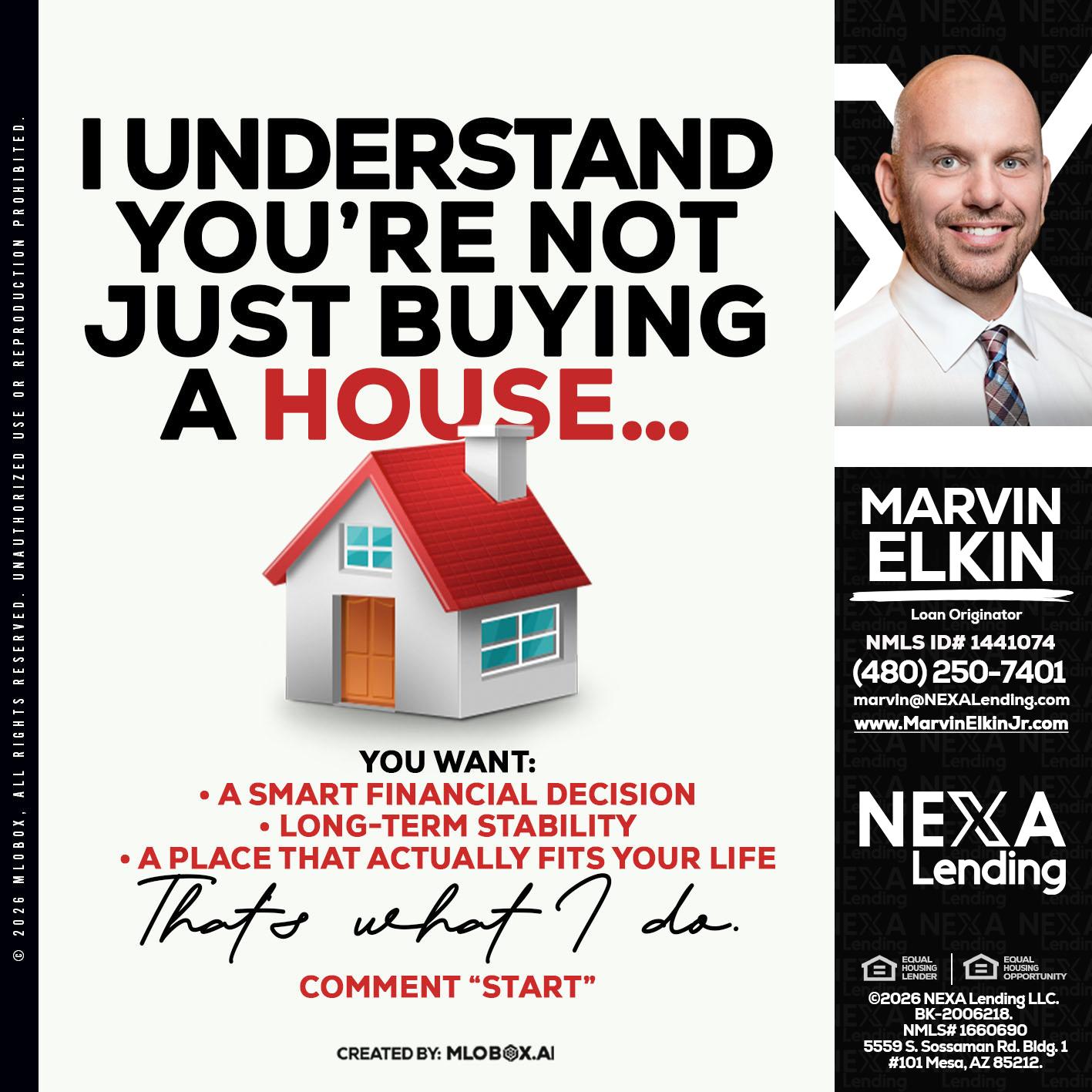 I UNDERSTAND - Marvin Elkin -Loan Originator