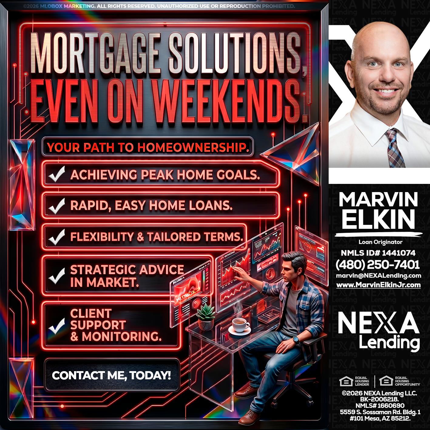 WEEKEND SOLUTIONS - Marvin Elkin -Loan Originator