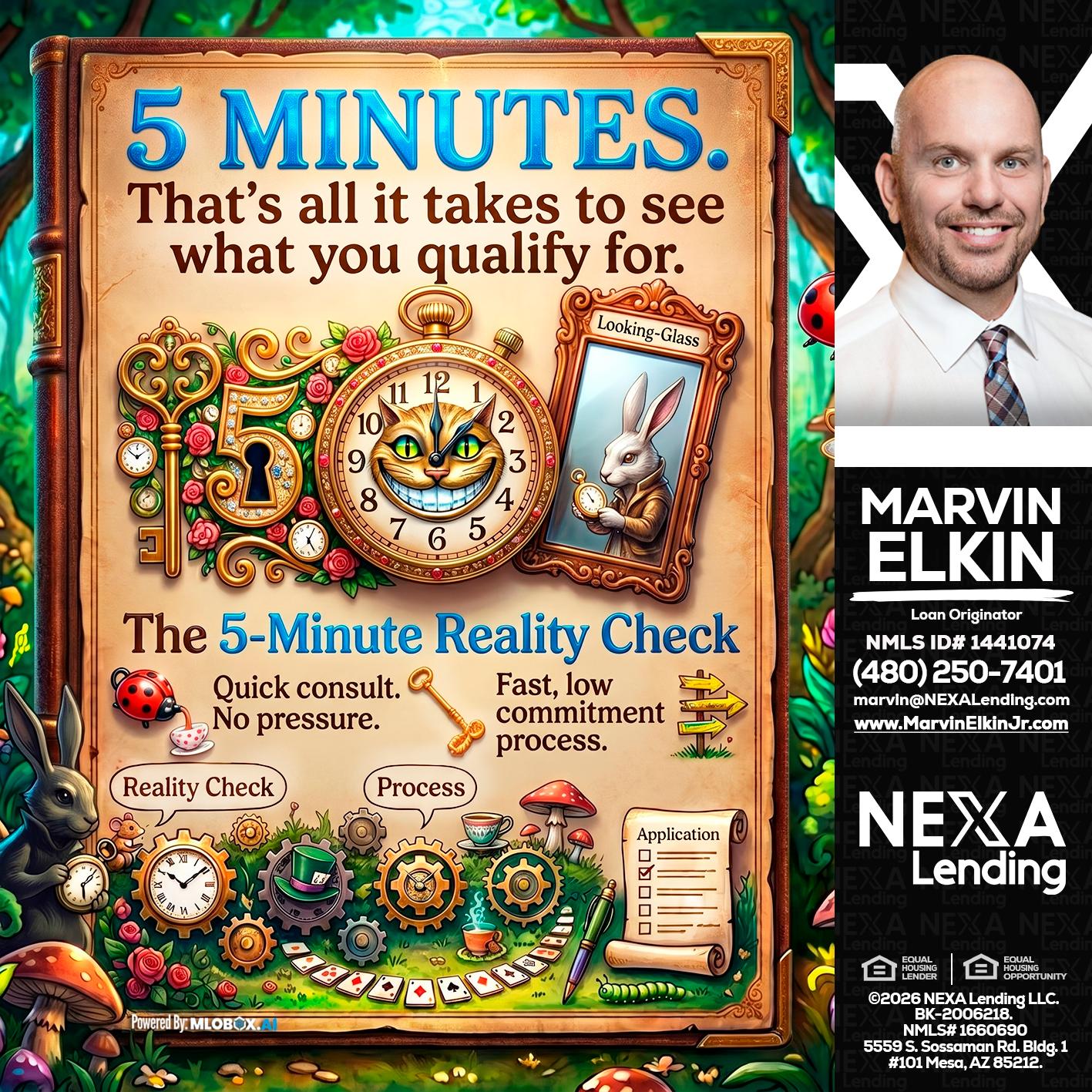 Reality Check! - Marvin Elkin -Loan Originator