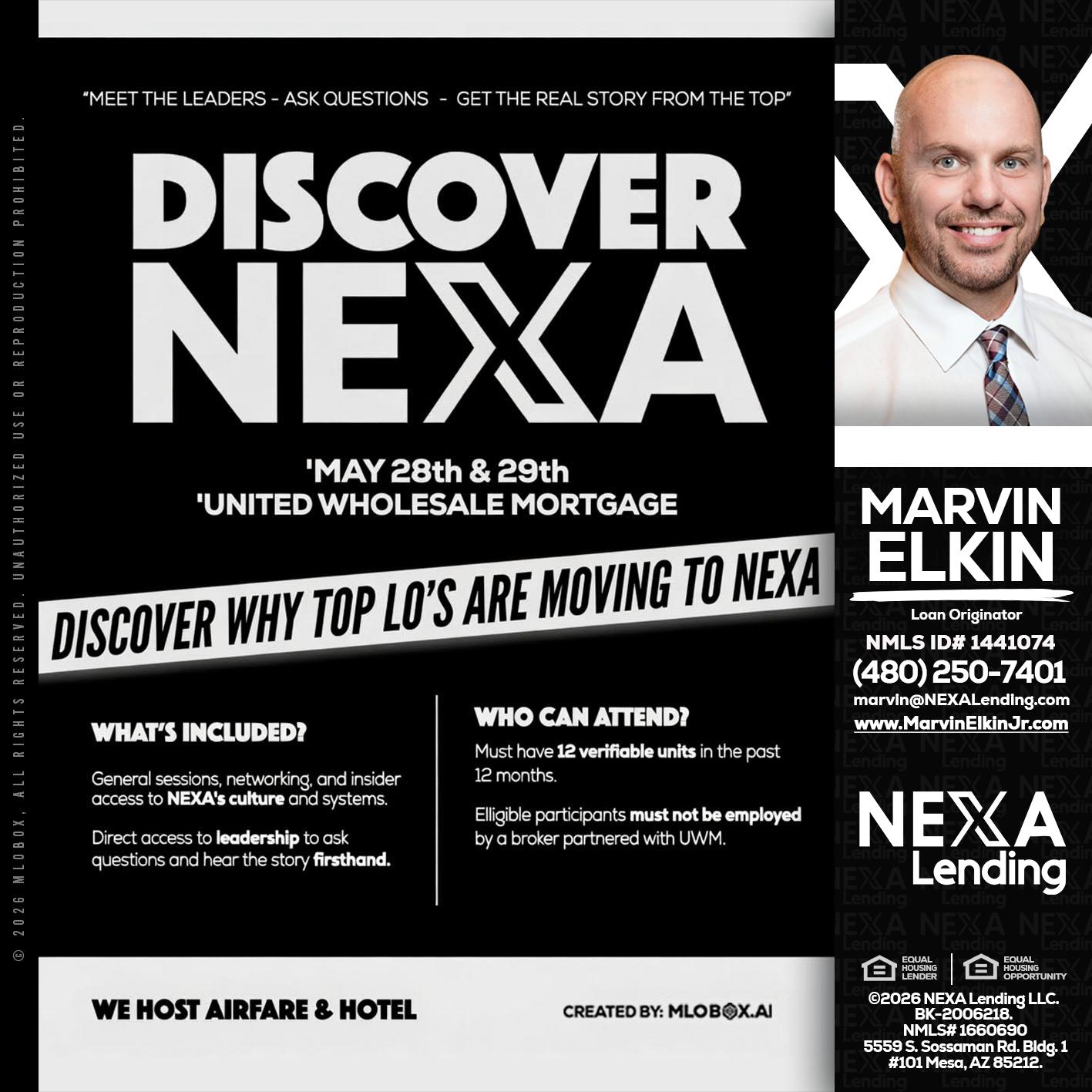 DISCOVER NEXA - Marvin Elkin -Loan Originator