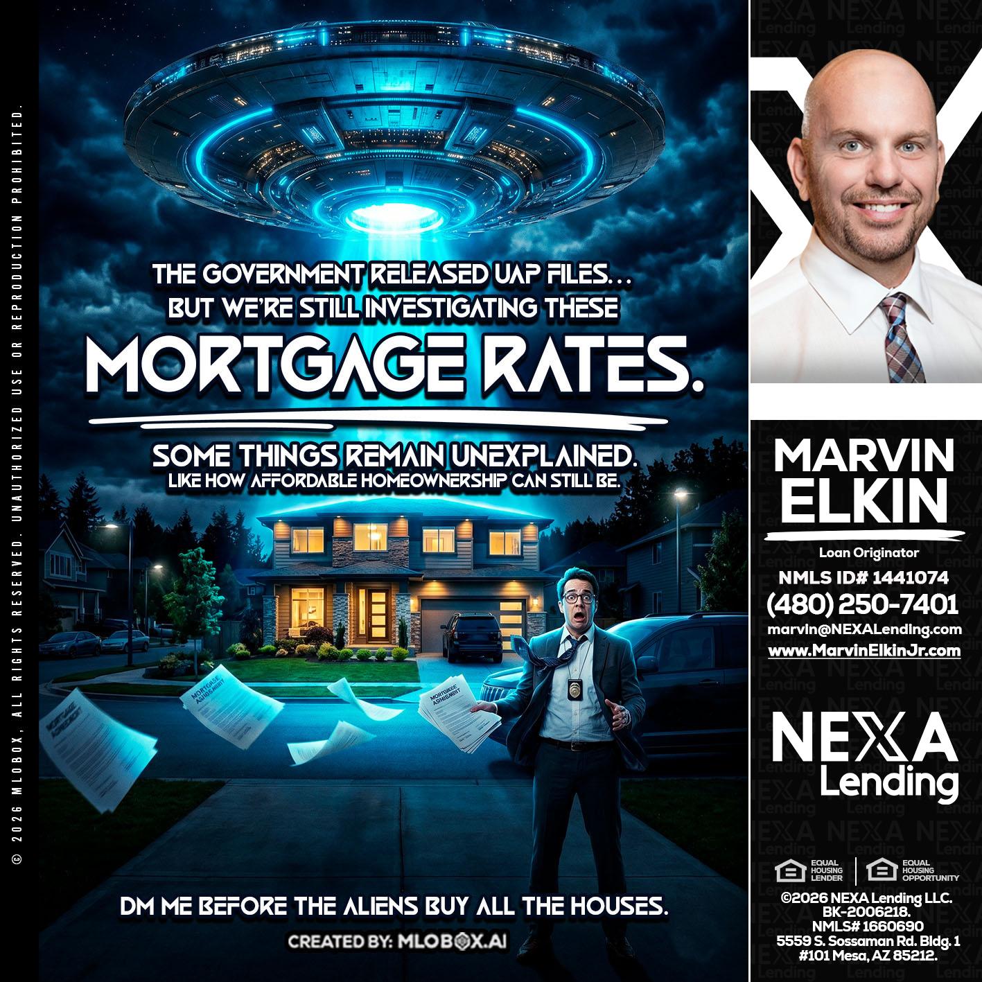 MORTGAGE RATES - Marvin Elkin -Loan Originator