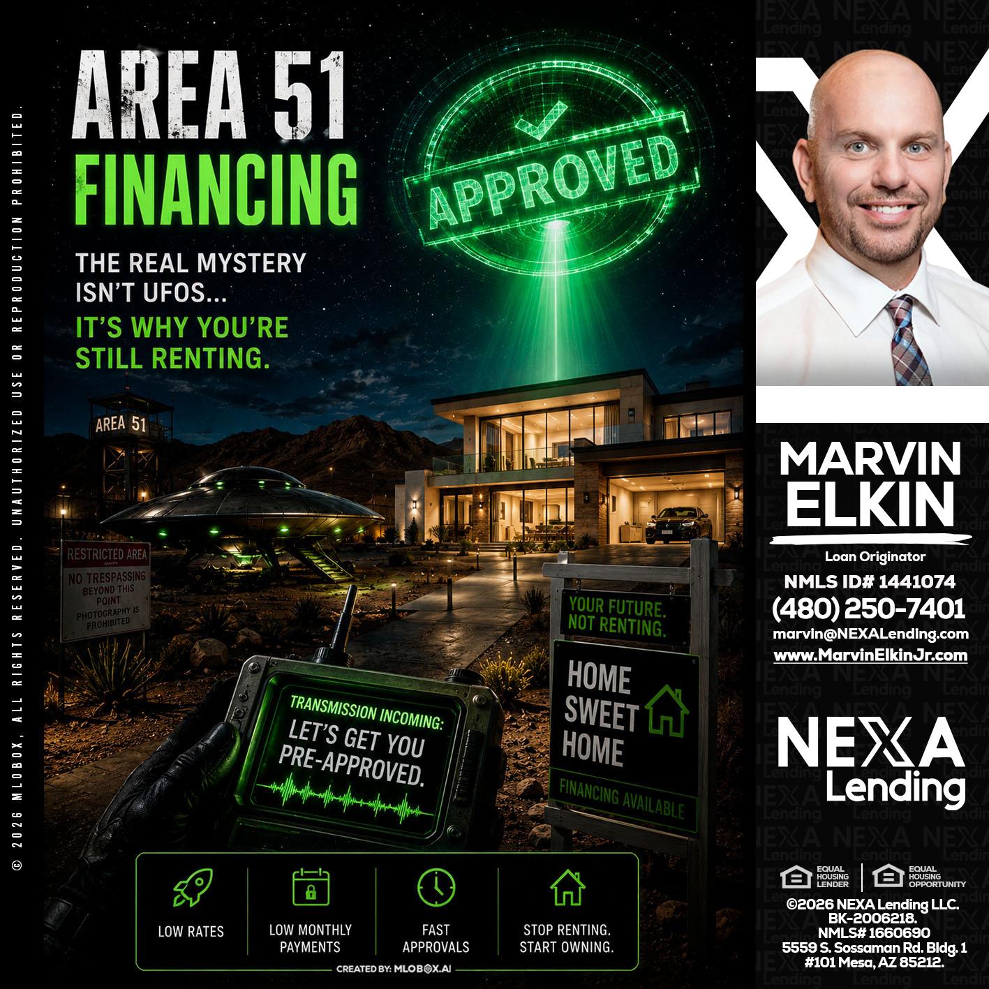AREA 51 - Marvin Elkin -Loan Originator