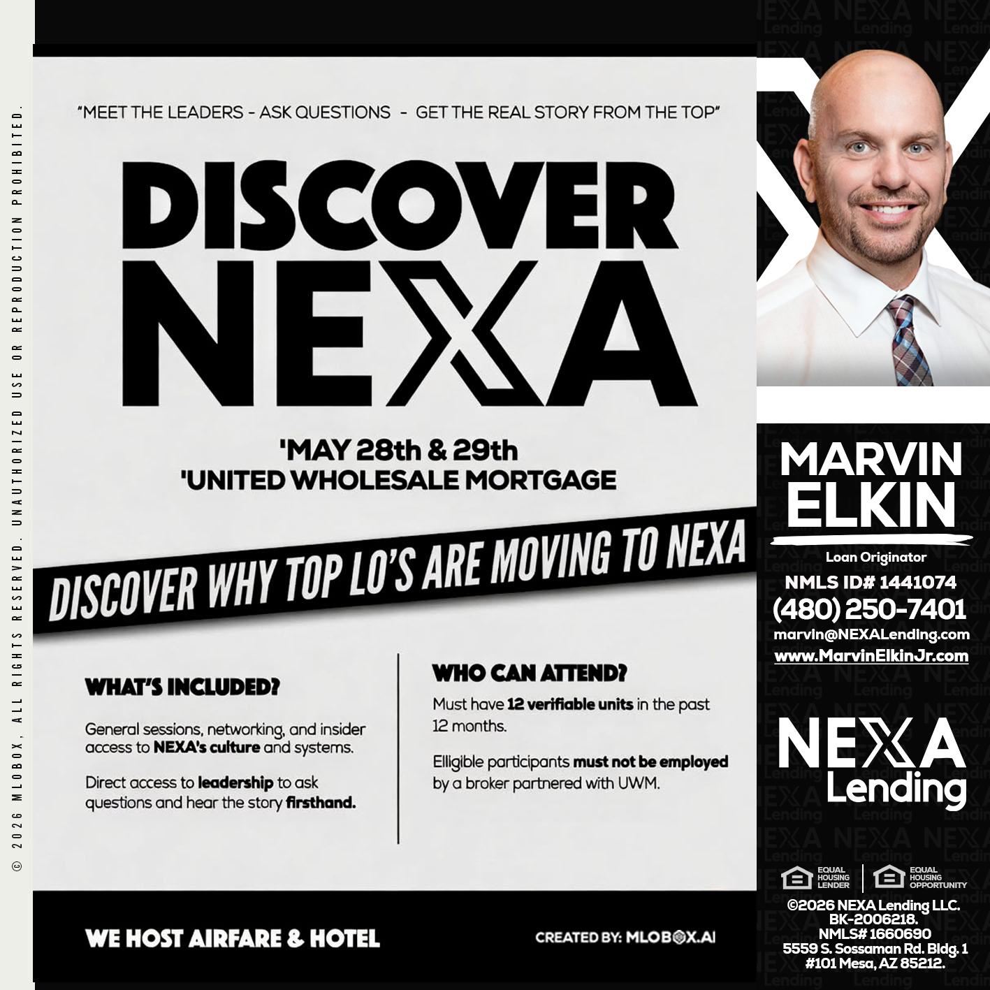 DISCOVER NEXA - Marvin Elkin -Loan Originator