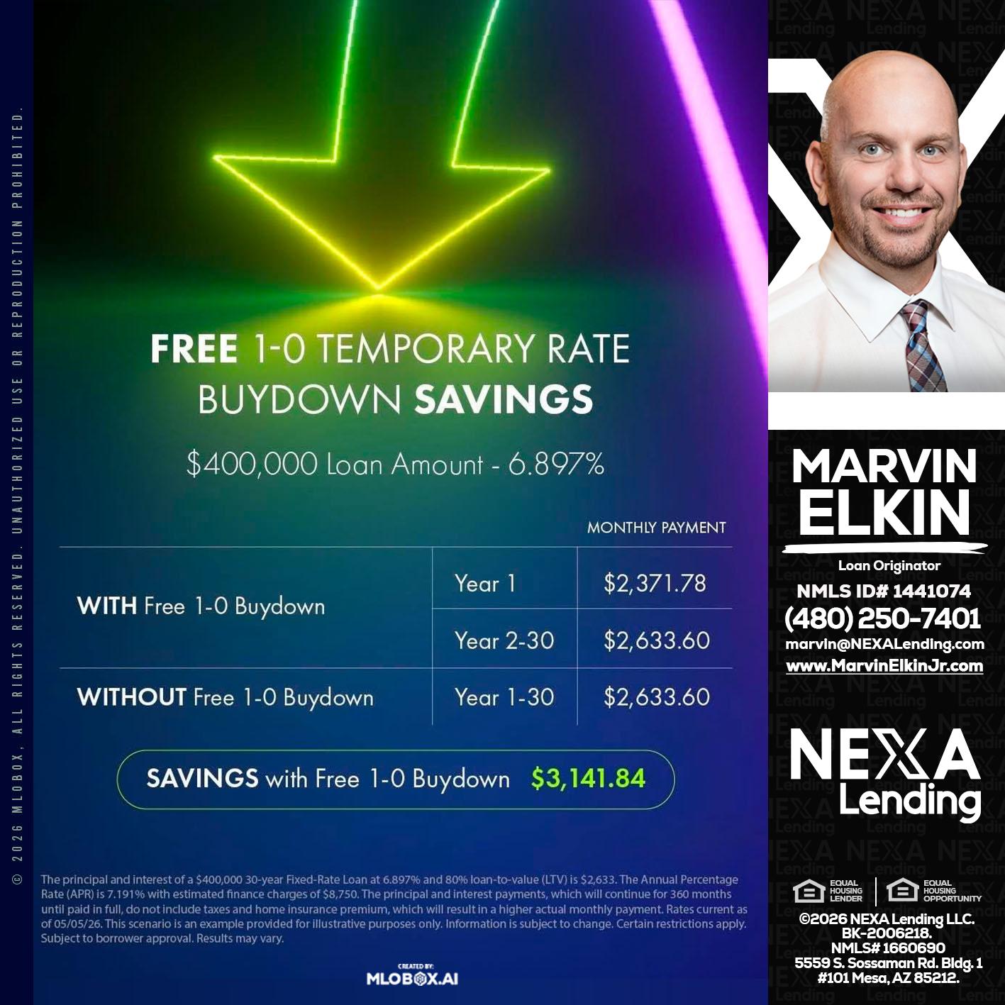 BUYDOWN - Marvin Elkin -Loan Originator