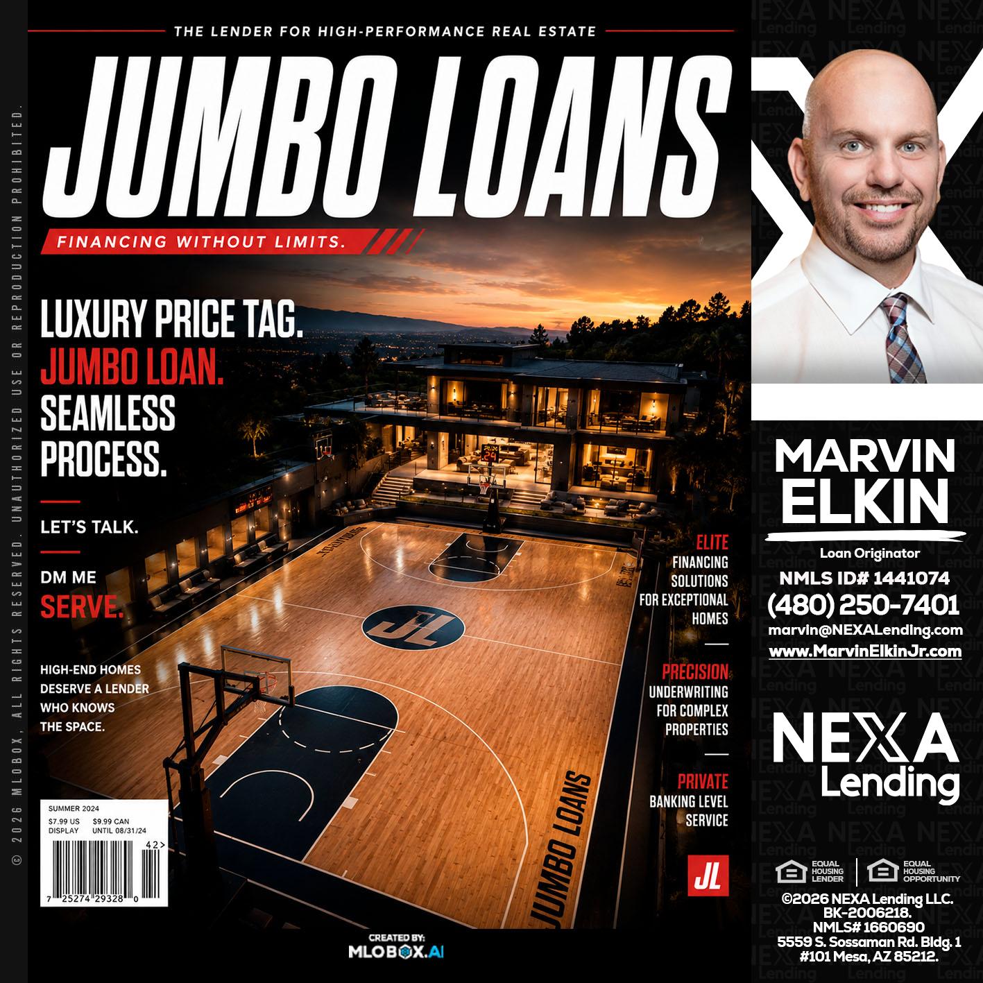 JUMBO LOANS - Marvin Elkin -Loan Originator