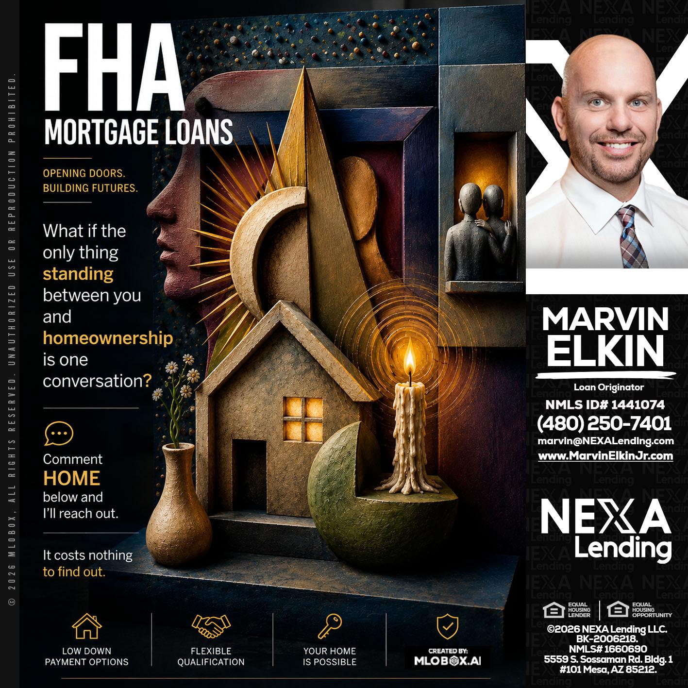 FHA - Marvin Elkin -Loan Originator