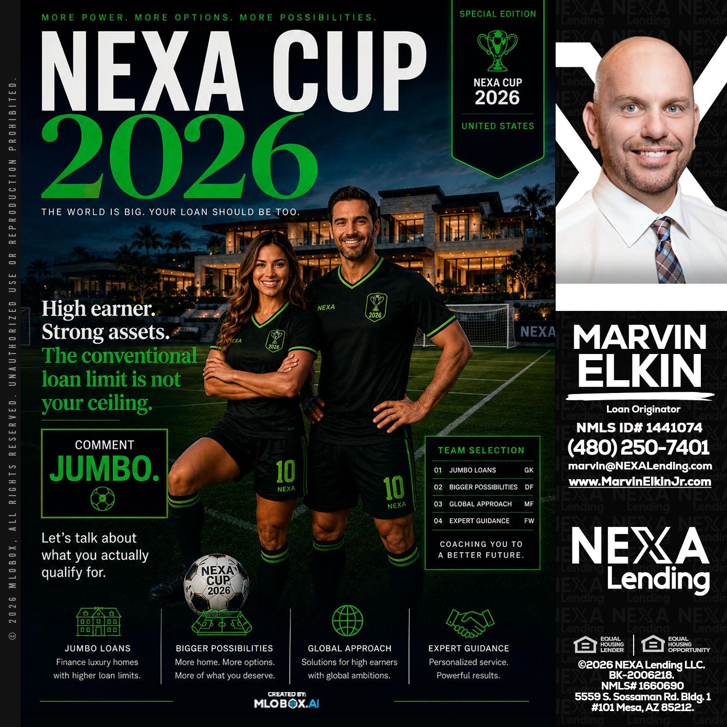 NEXA CUP 2026 - Marvin Elkin -Loan Originator