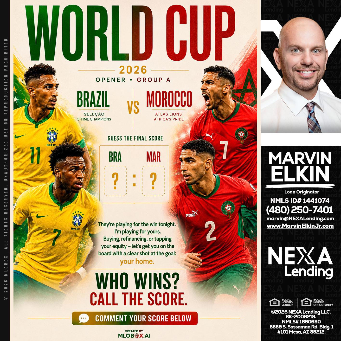 WORLD CUP - Marvin Elkin -Loan Originator