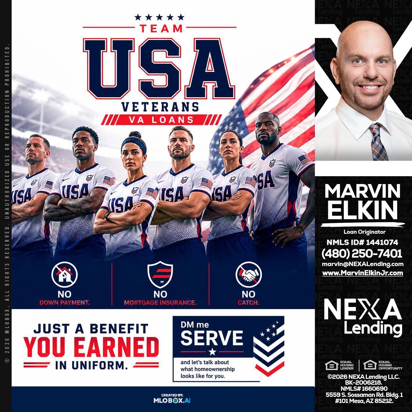 USA TEAM - Marvin Elkin -Loan Originator