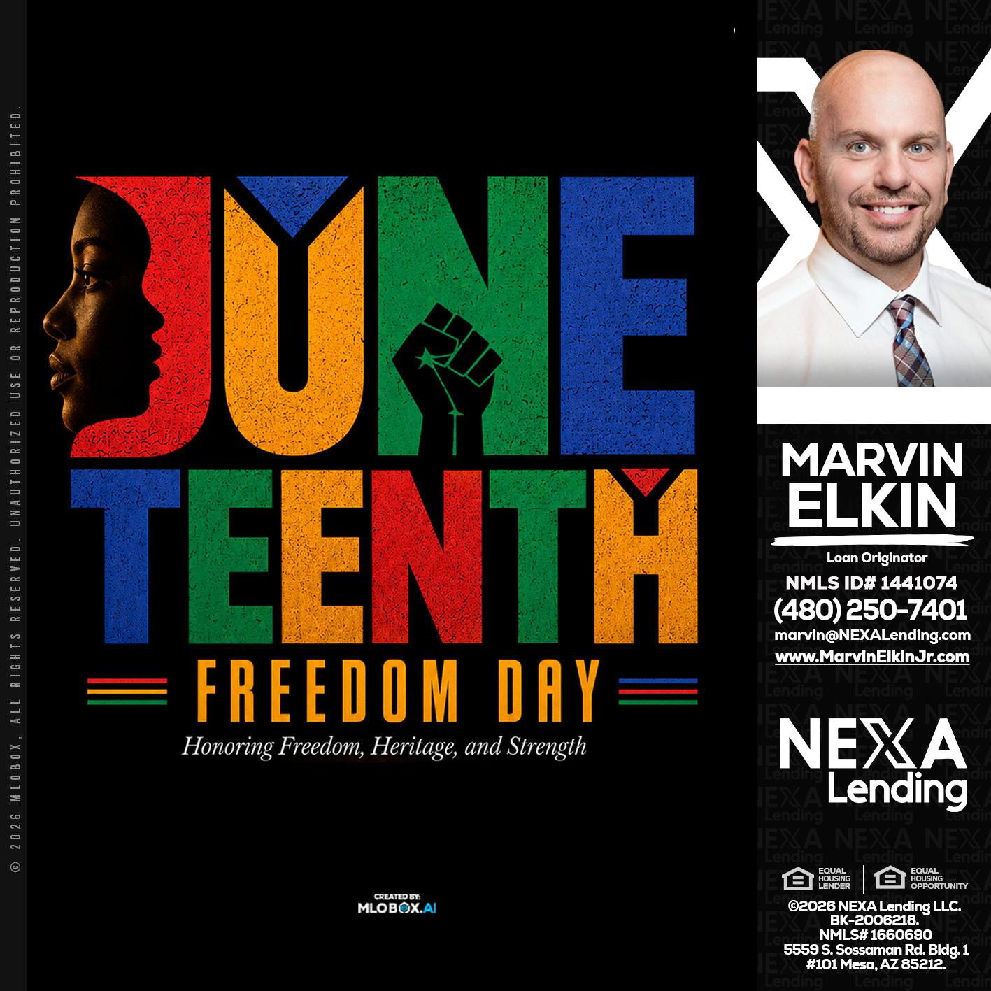 Juneteenth - Marvin Elkin -Loan Originator