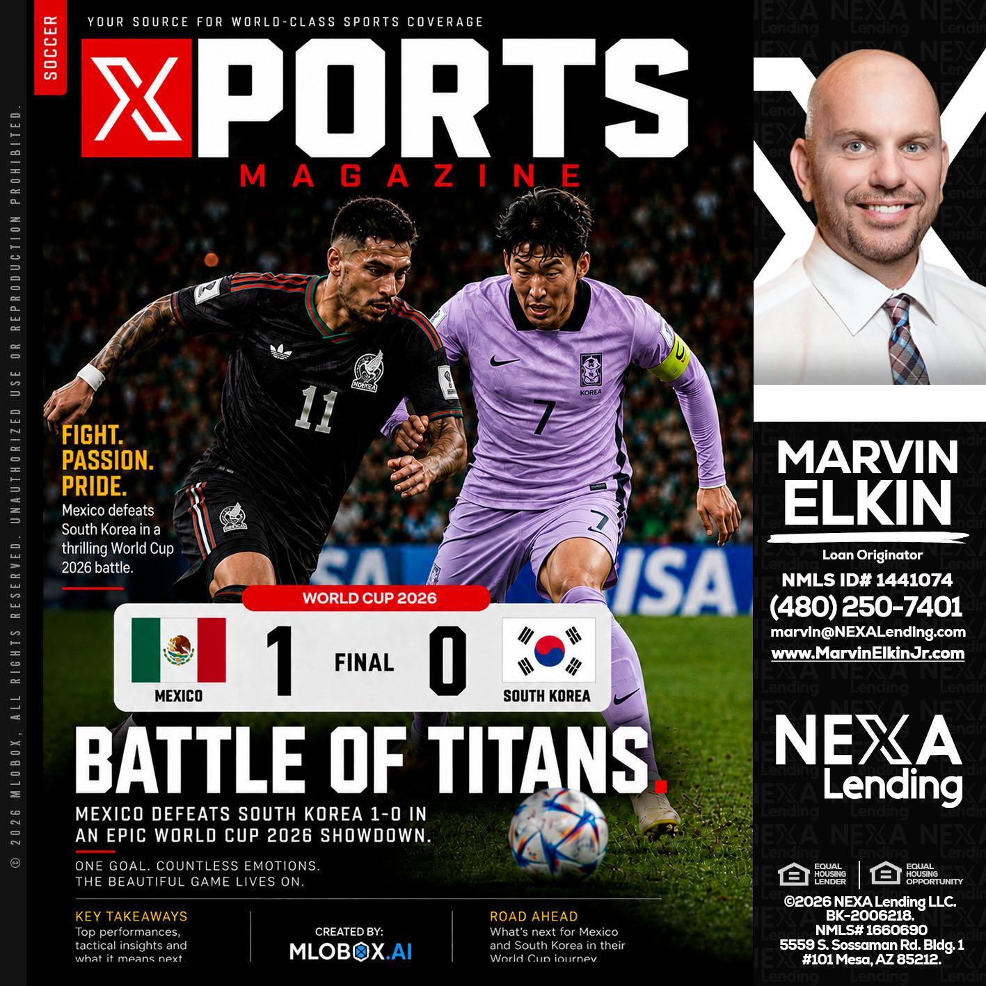 XPORTS MAGAZINE - Marvin Elkin -Loan Originator