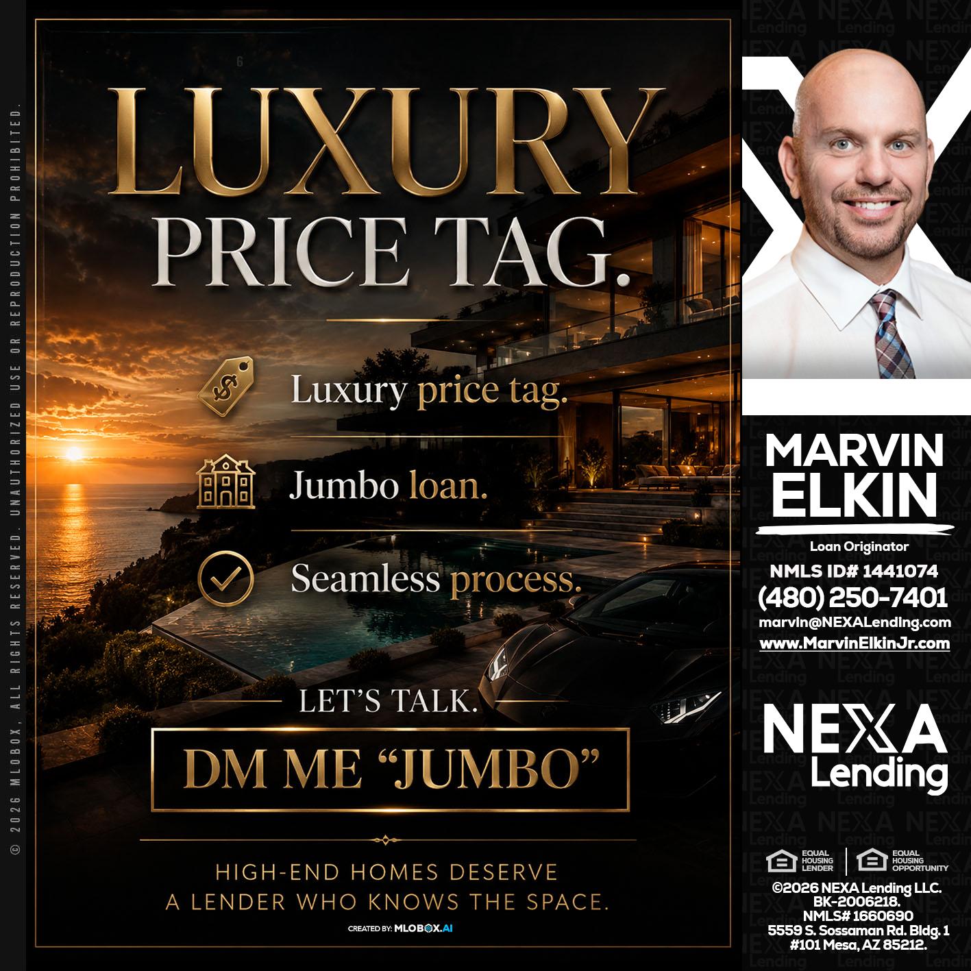 LUXURY PRICE - Marvin Elkin -Loan Originator