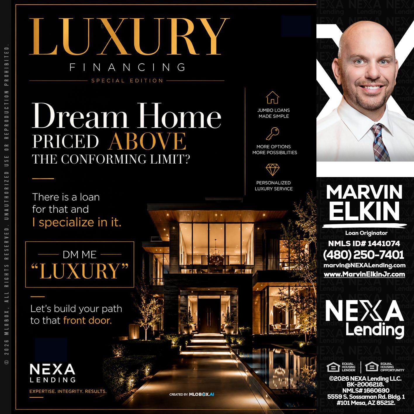 LUXURY - Marvin Elkin -Loan Originator